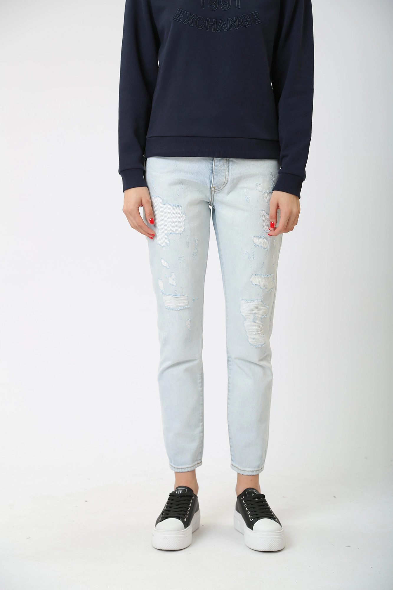 3RYJ51_Y1MVZ джинсы armani exchange