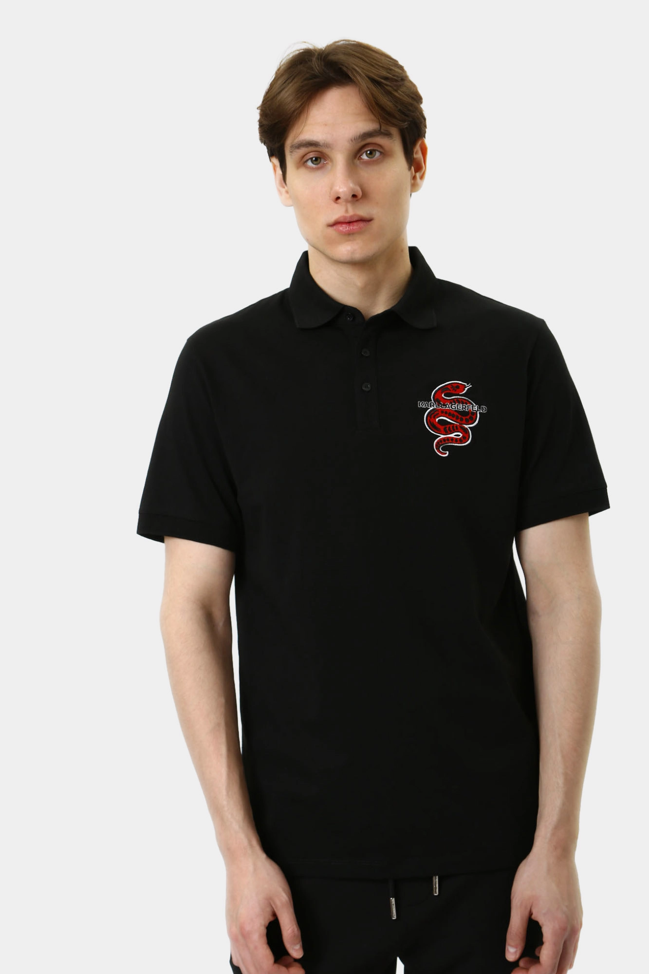 551225_745400 Поло Karl Lagerfeld Черный