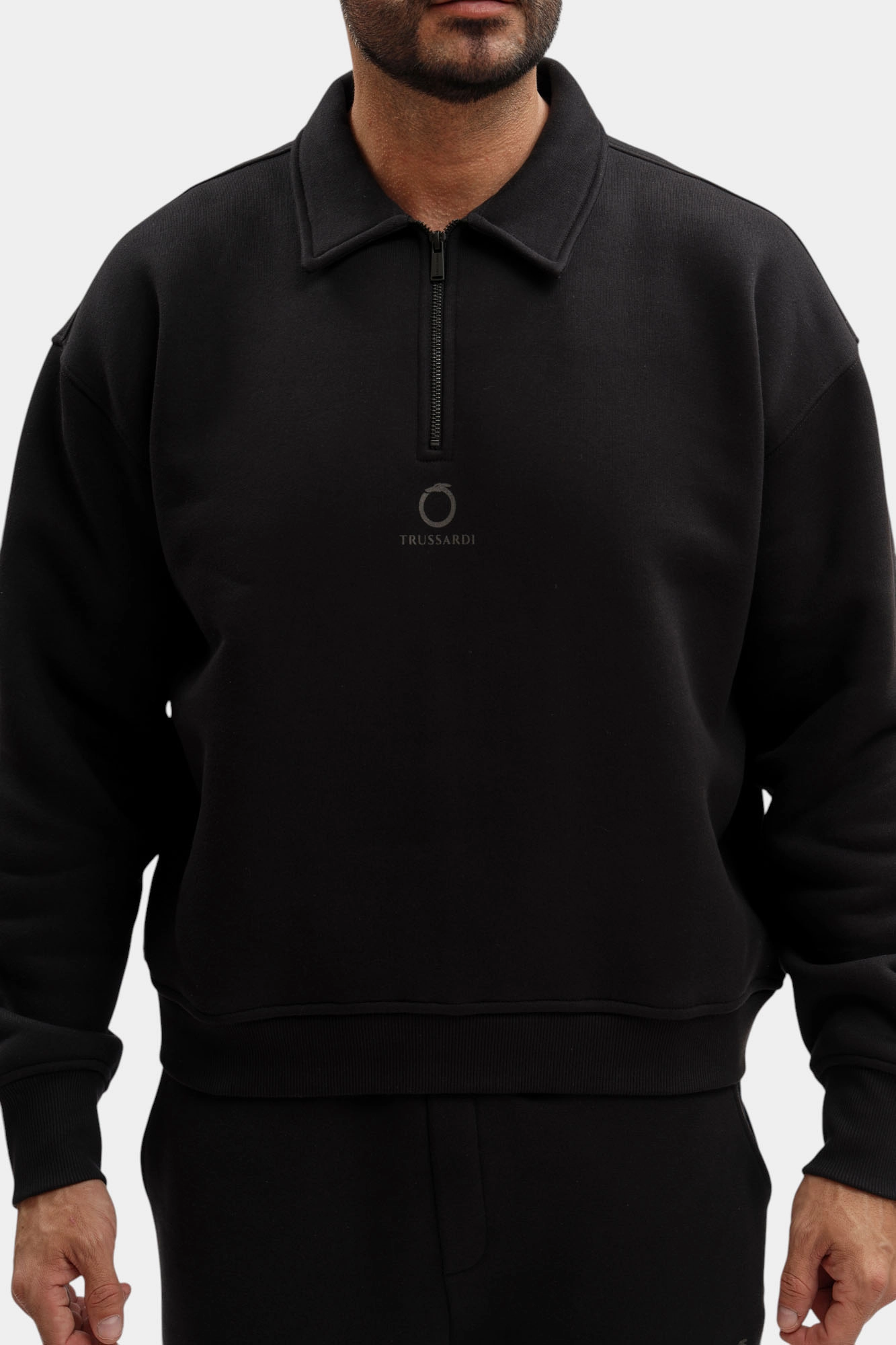 G8018000020N-MF504F02-8R0F Свитшот Trussardi Черный