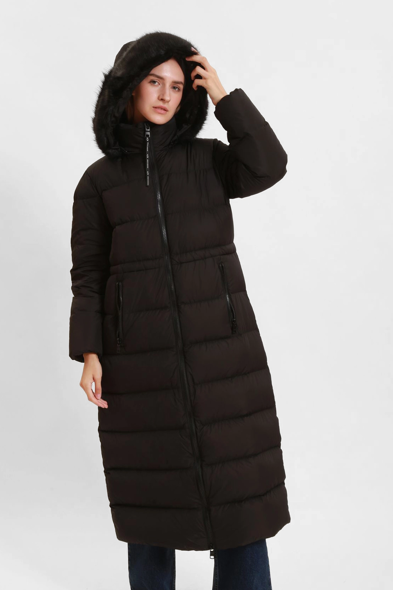 6KYL14_YNUNZ пальто пуховое armani exchange 