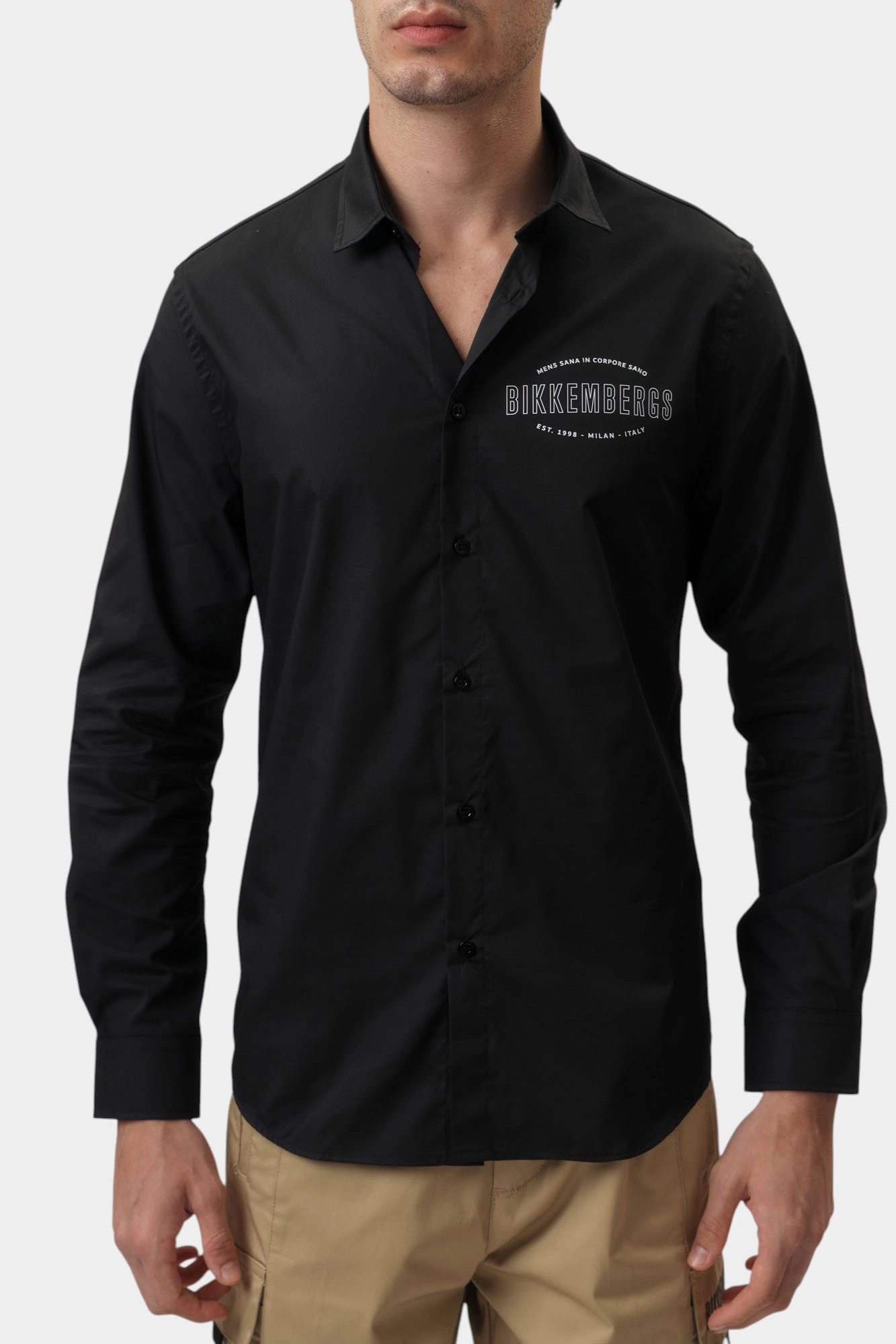 BMS0926 Рубашка Bikkembergs Черный