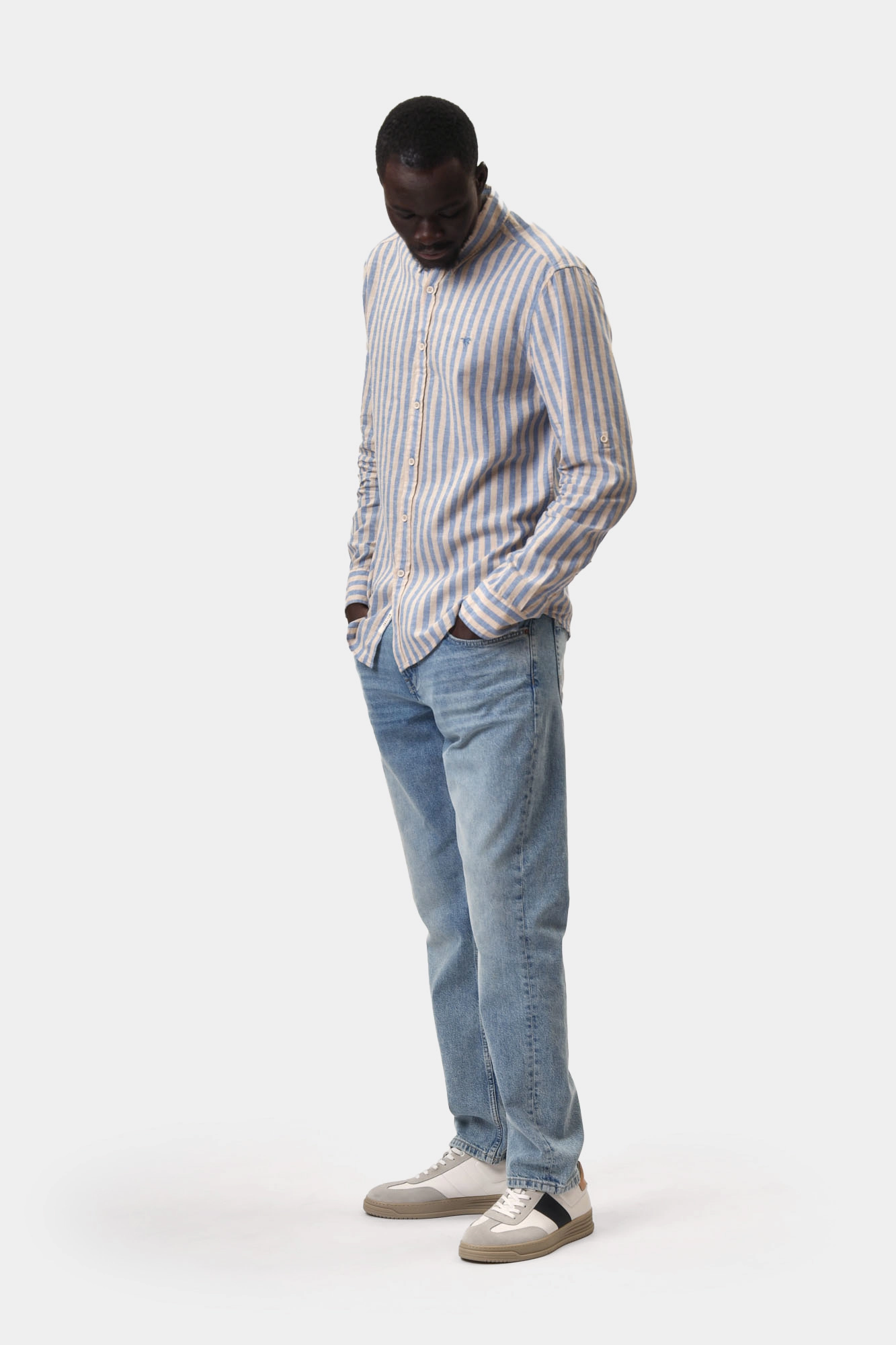 1016249 Рубашка Mustang Синий