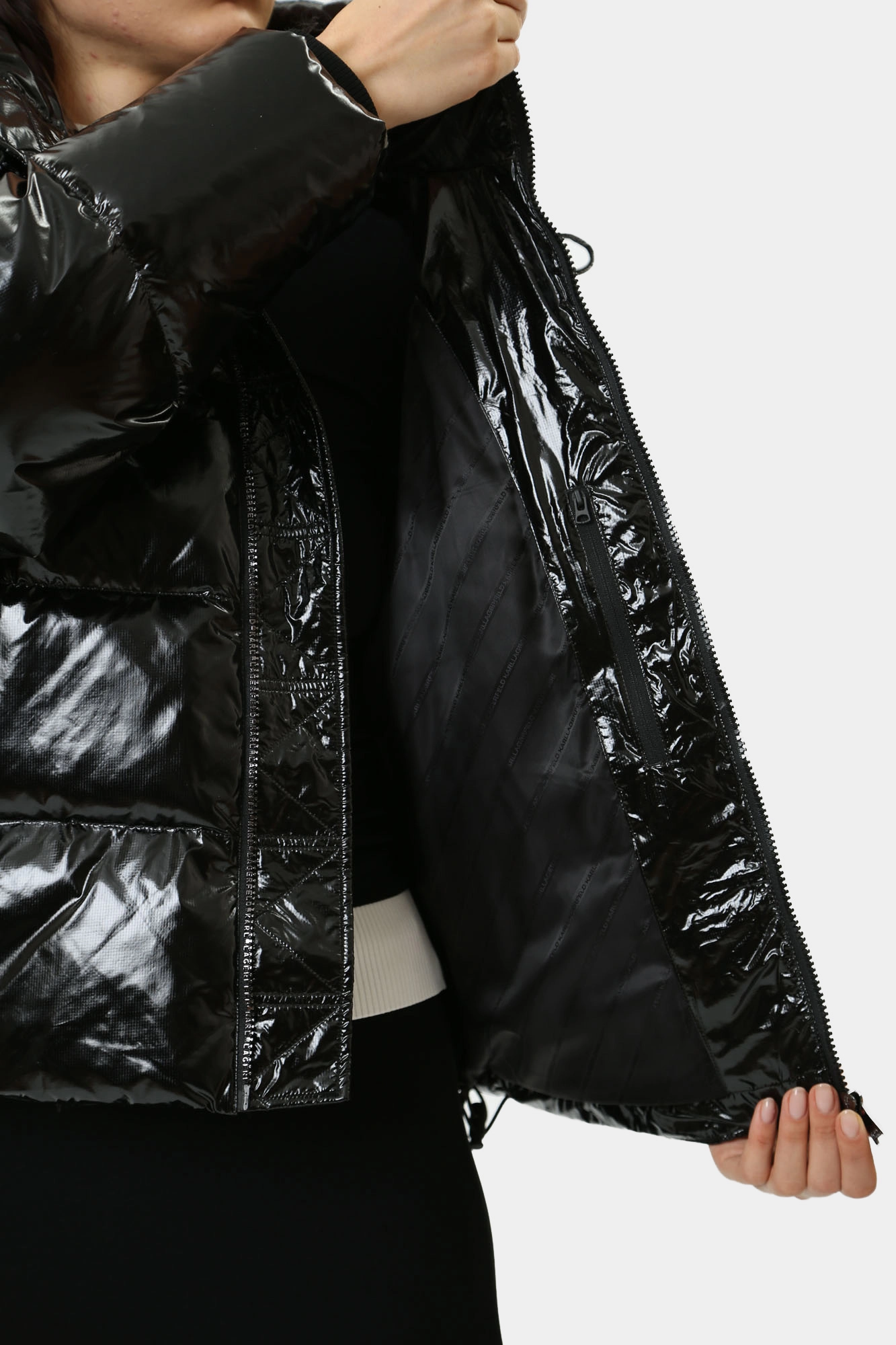 245W1503 куртка пуховая karl lagerfeld 