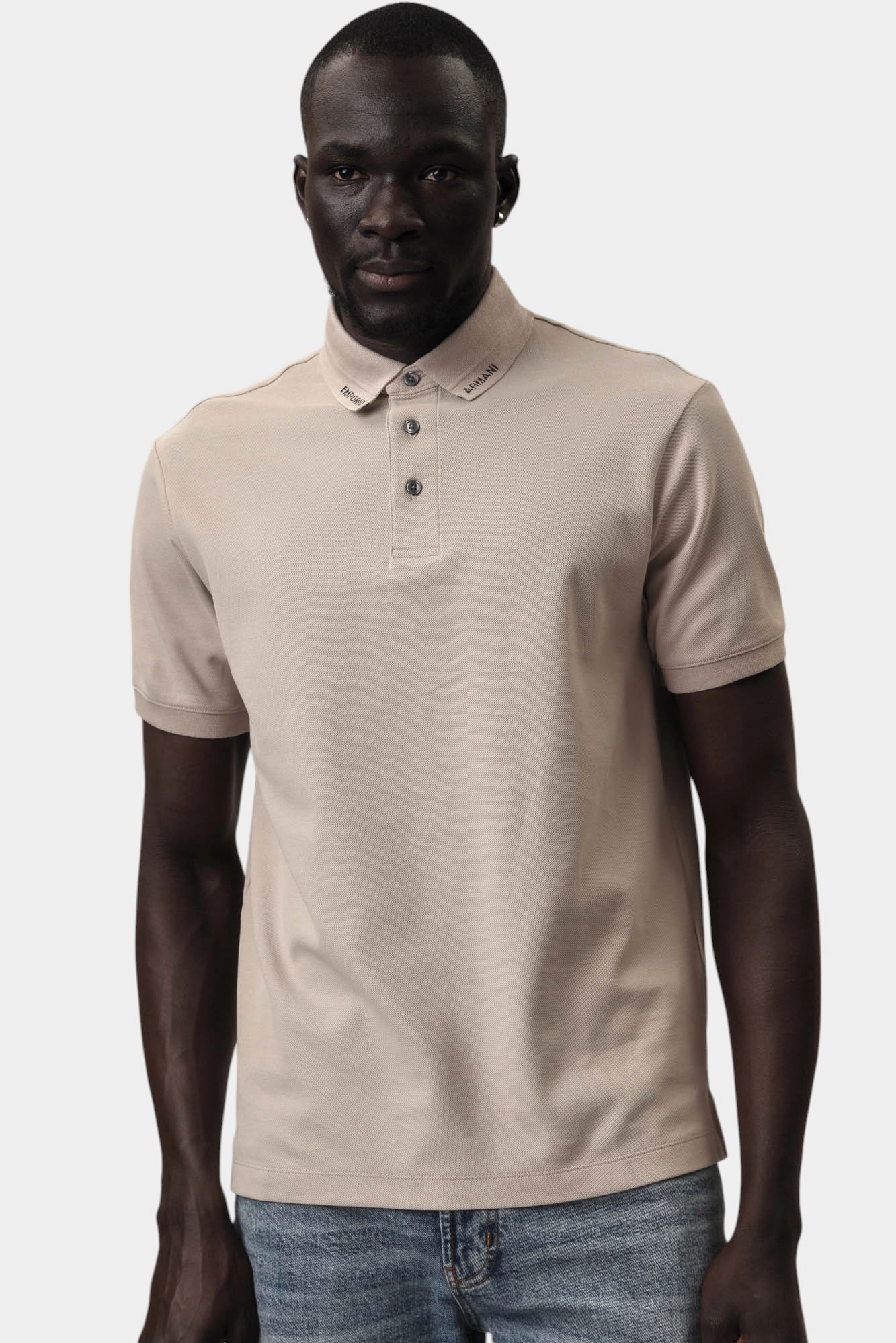 EM001081_AF10497 Поло Emporio Armani Серый