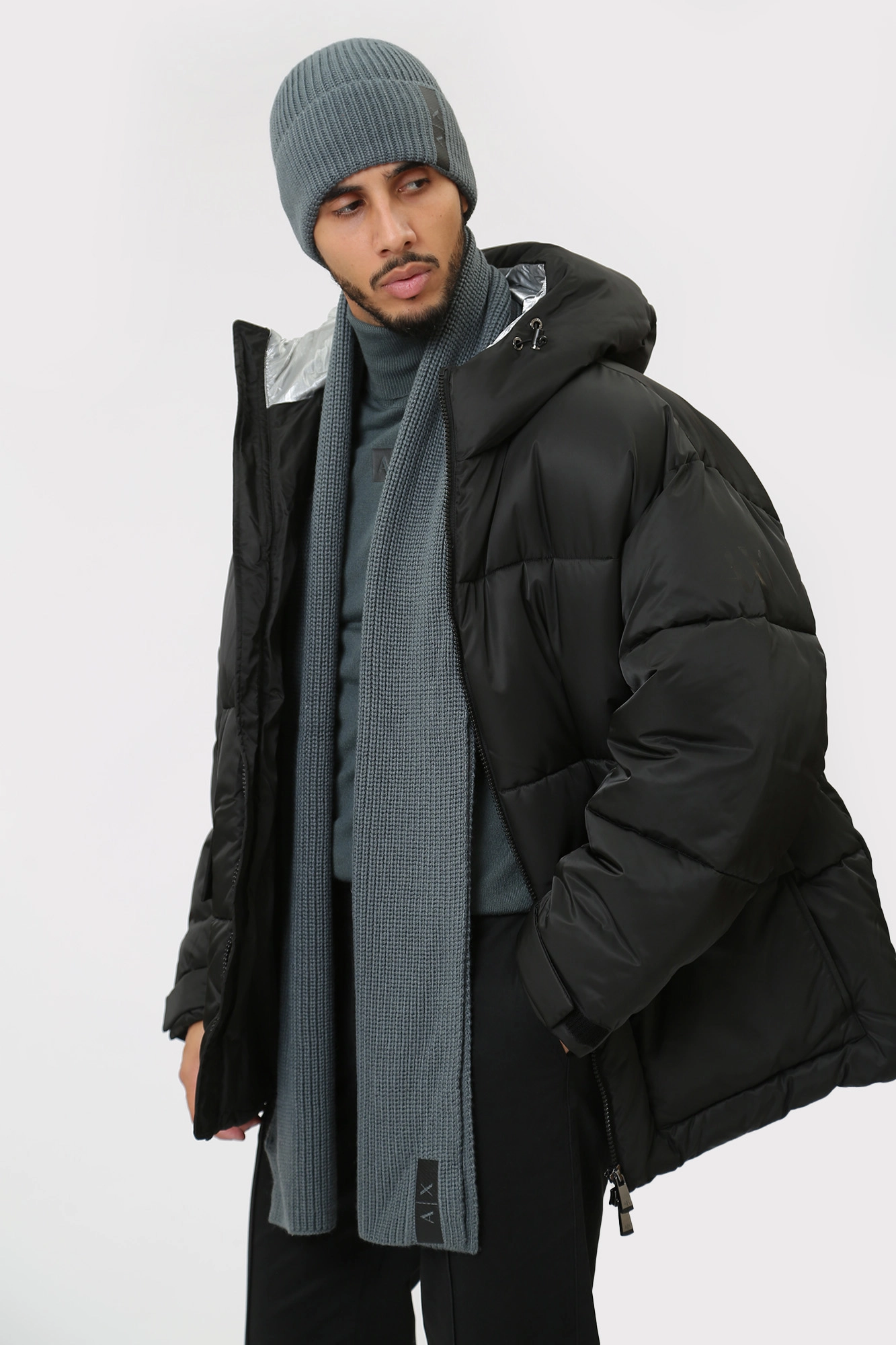 954616_3F307 Шарф Armani Exchange Зеленый