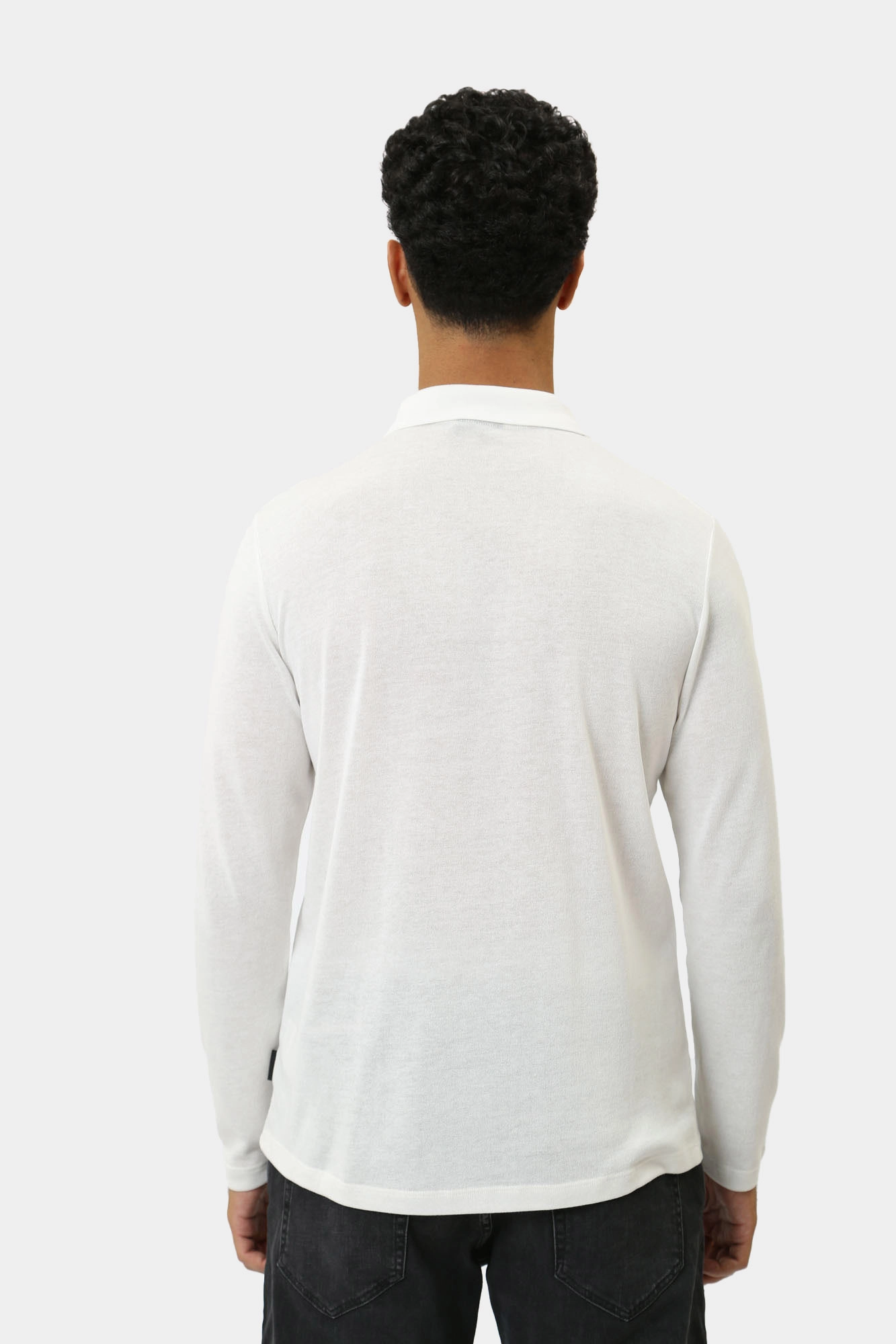 30042482_10008529 Поло с длинным рукавом Strellson Серый