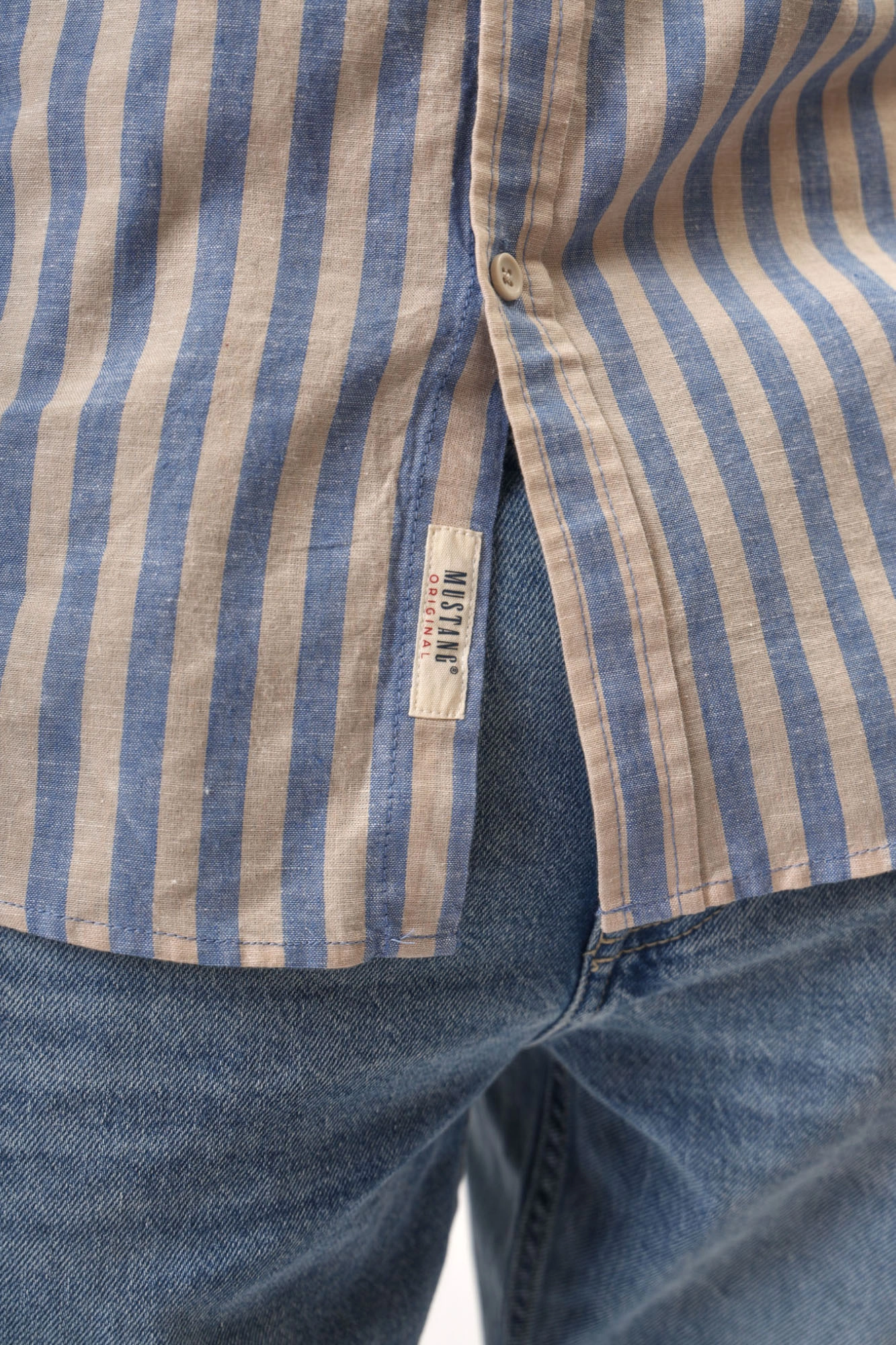 1016249 Рубашка Mustang Синий