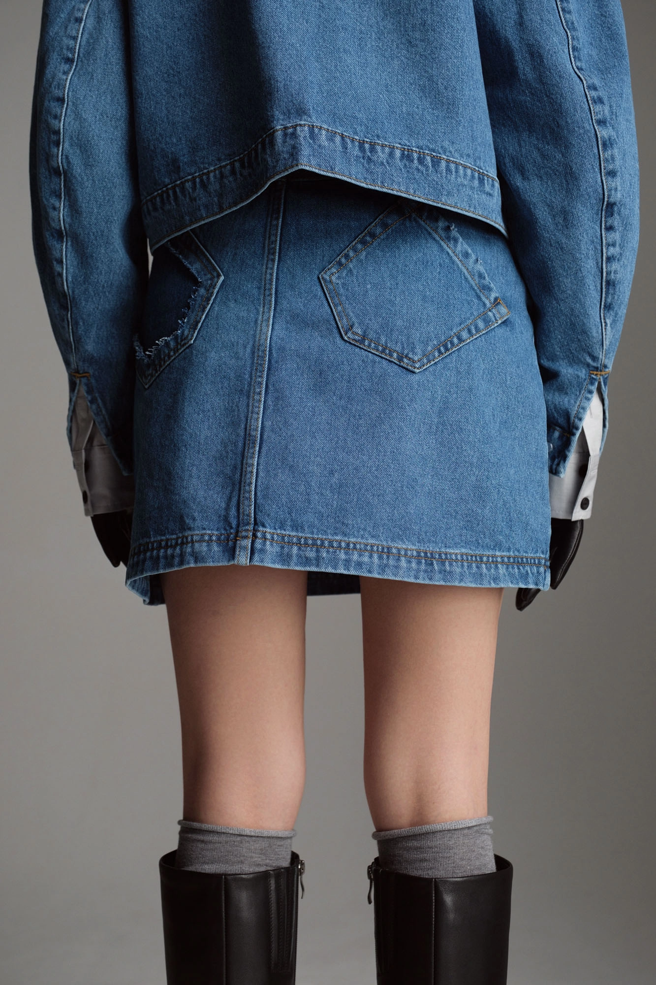 W-242-VI-56-0094 юбка джинсовая the hills 