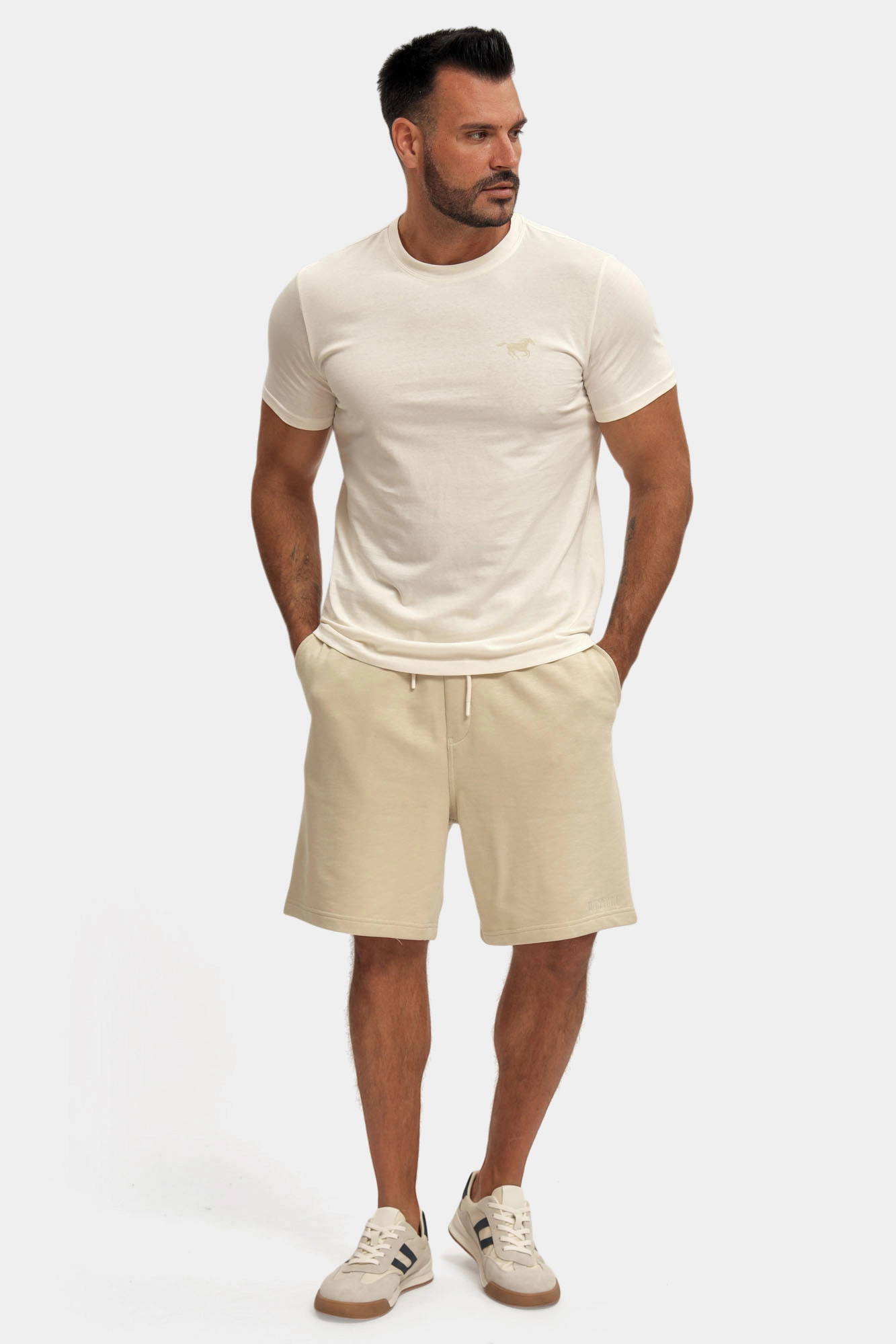 1016476 Шорты текстильные Mustang Бежевый