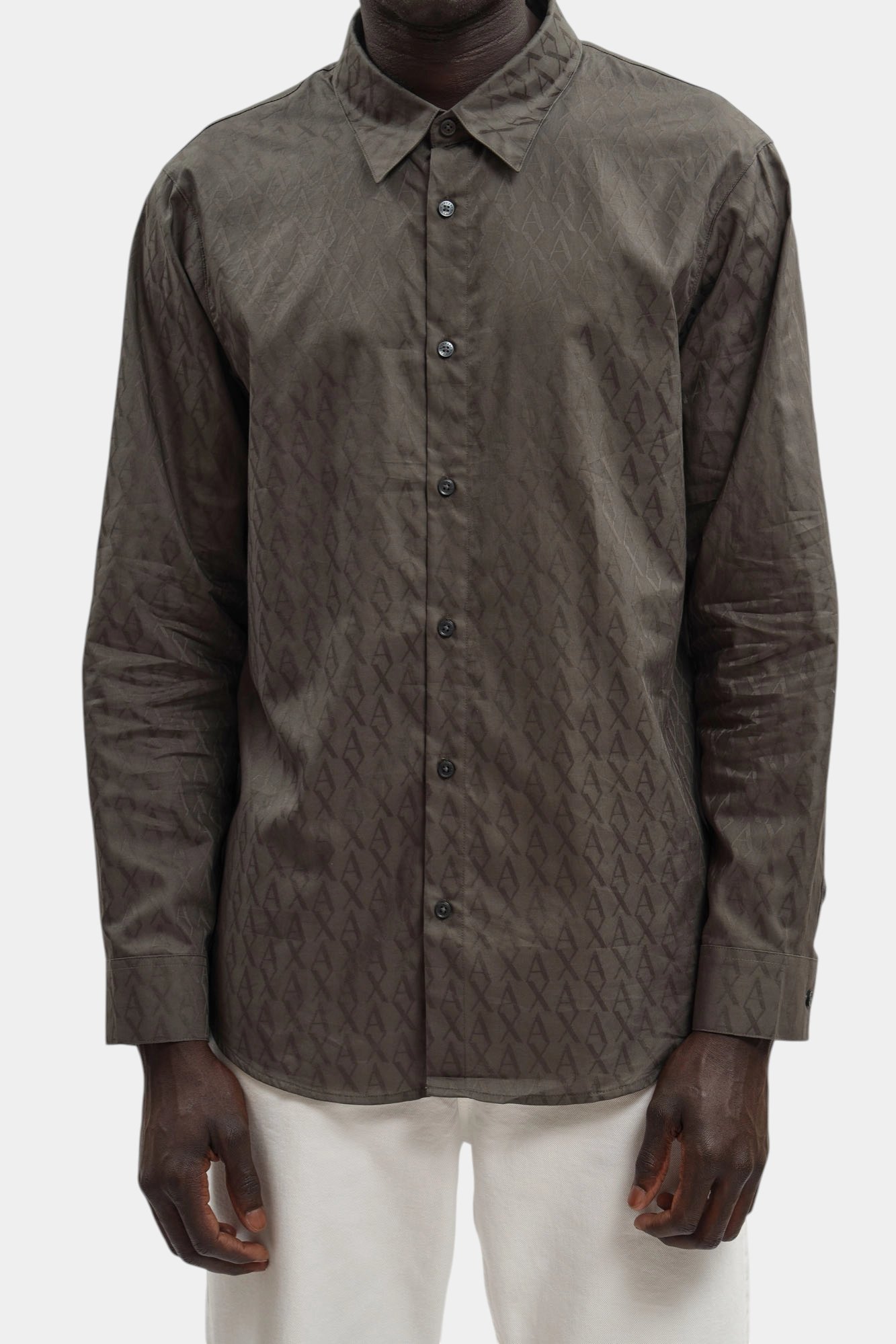 XM001587_AF16631 Рубашка Armani Exchange Серый