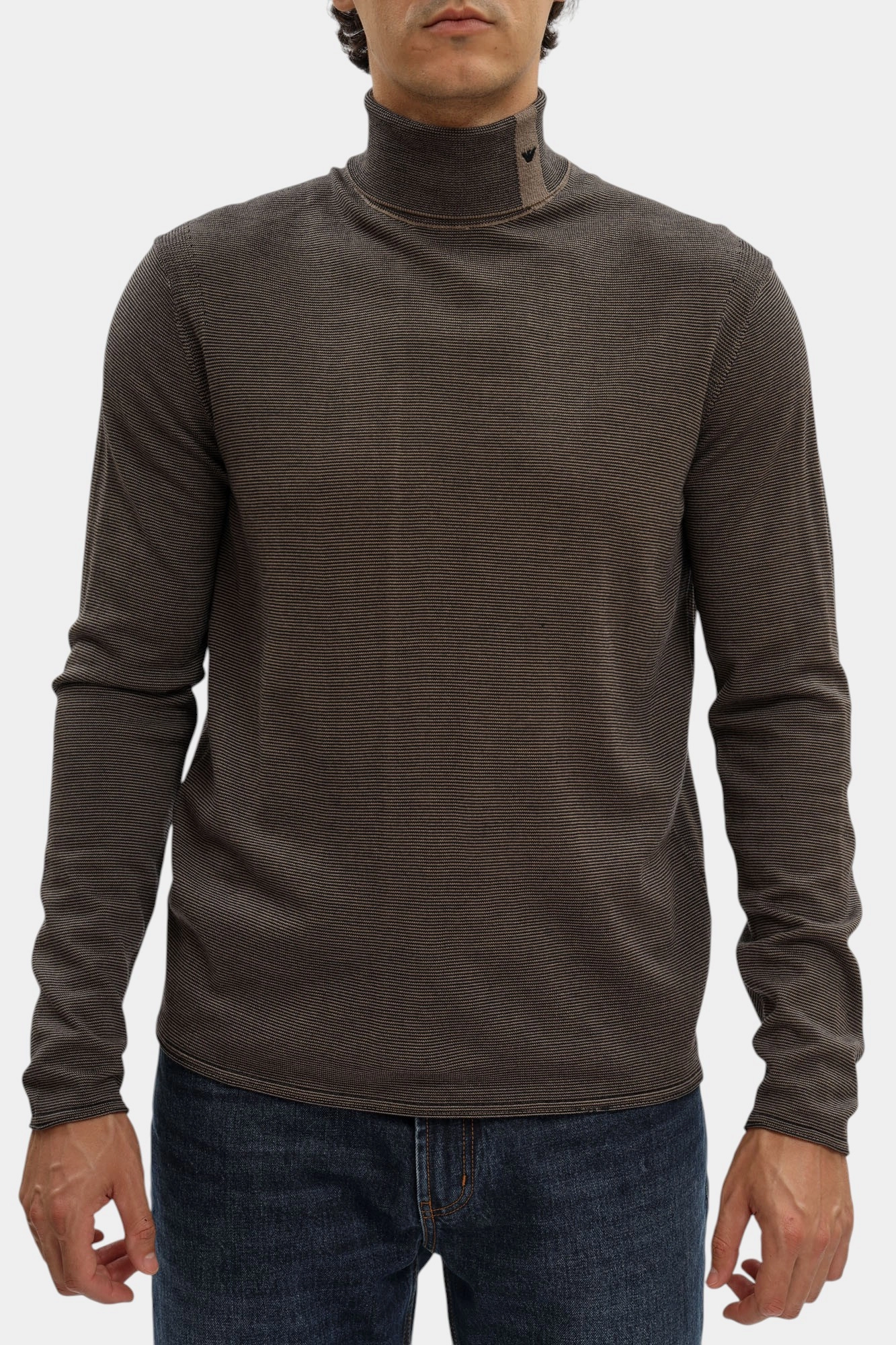 EM002025_ AF14195 Водолазка Emporio Armani Коричневый