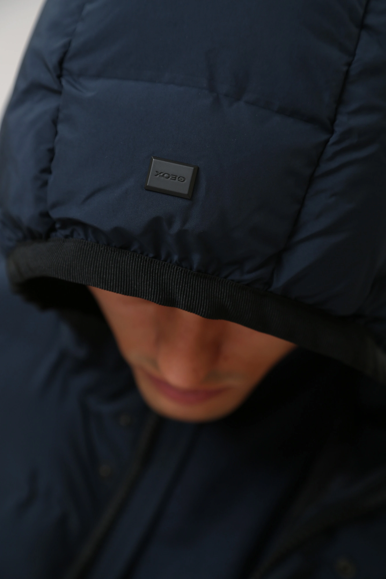 M3628LT2961F1 Пуховик удлиненный Geox Синий