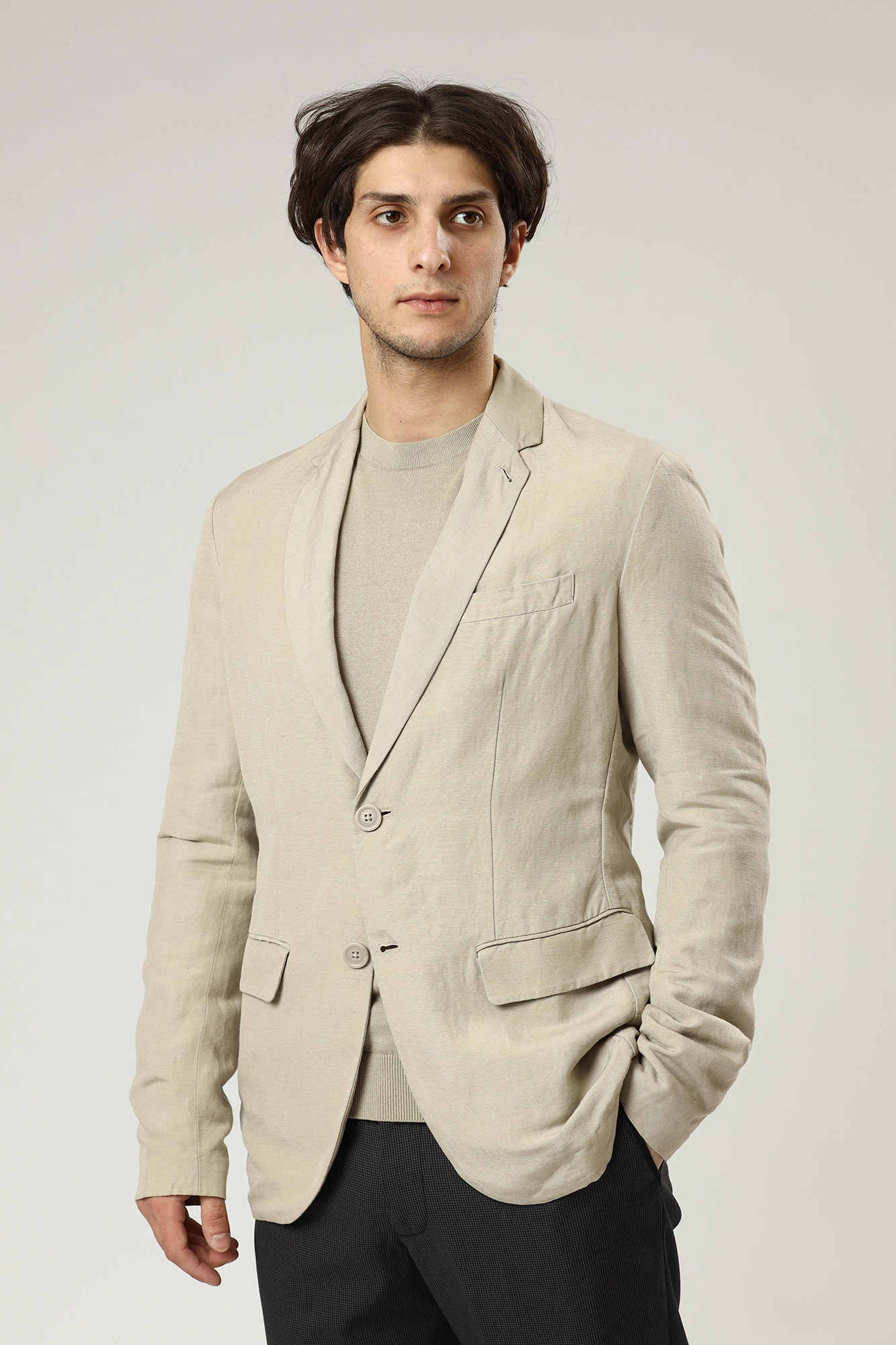 3KZG42_ZNFNZ Пиджак Armani Exchange Бежевый