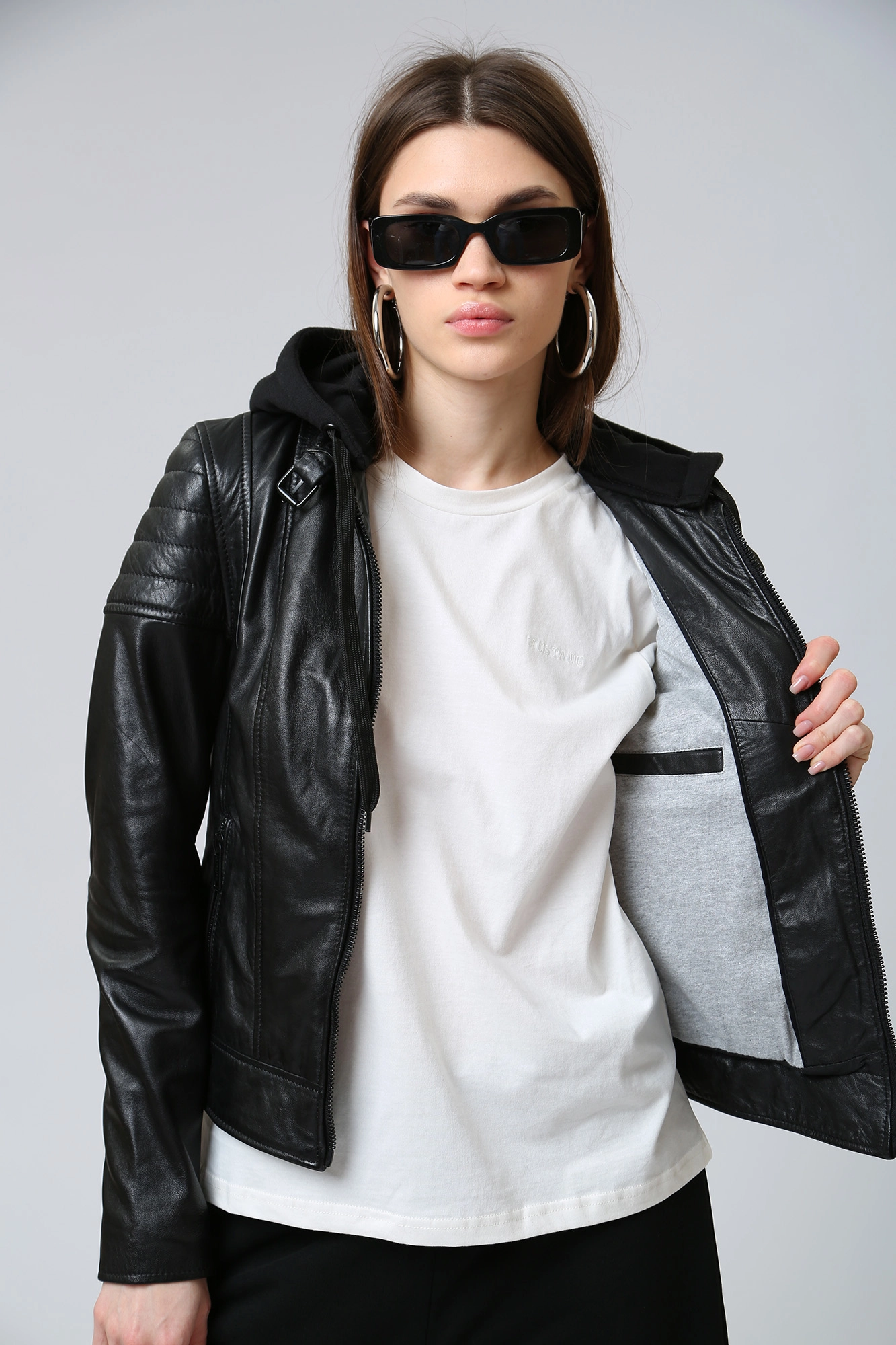 MU-W23-51 куртка кожаная mustang 