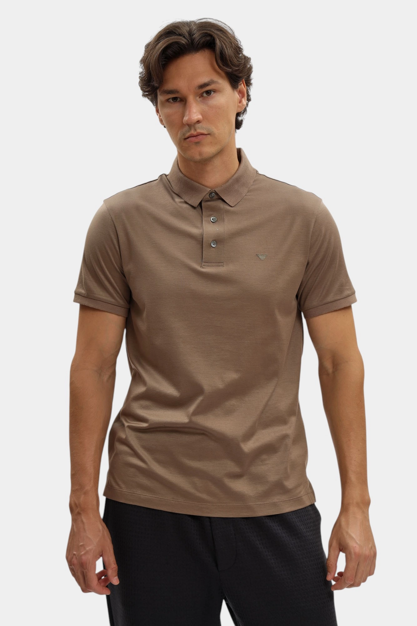 8N1F96_1JUVZ Футболка Поло Emporio Armani Коричневый