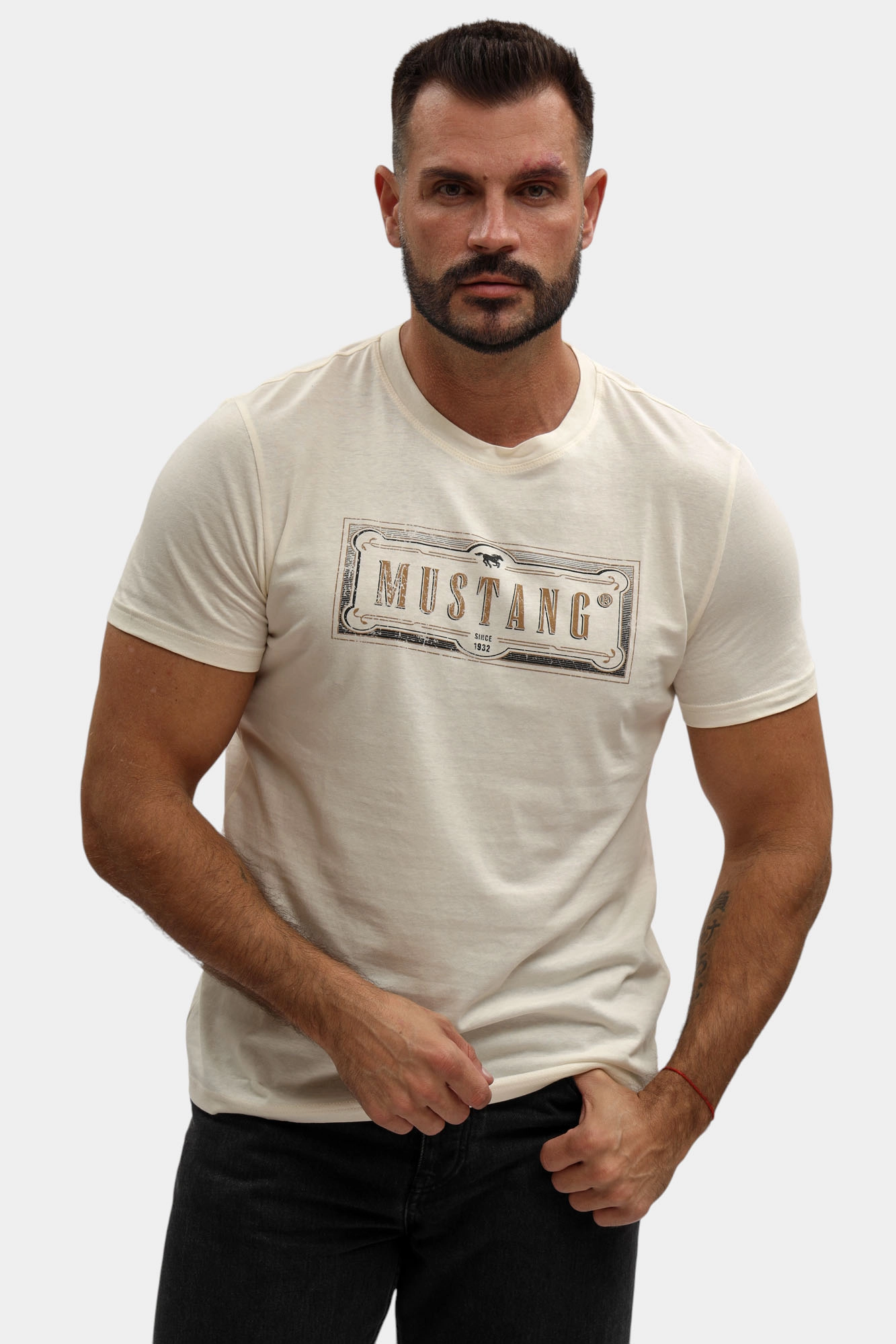 1017127 Футболка Mustang Белый