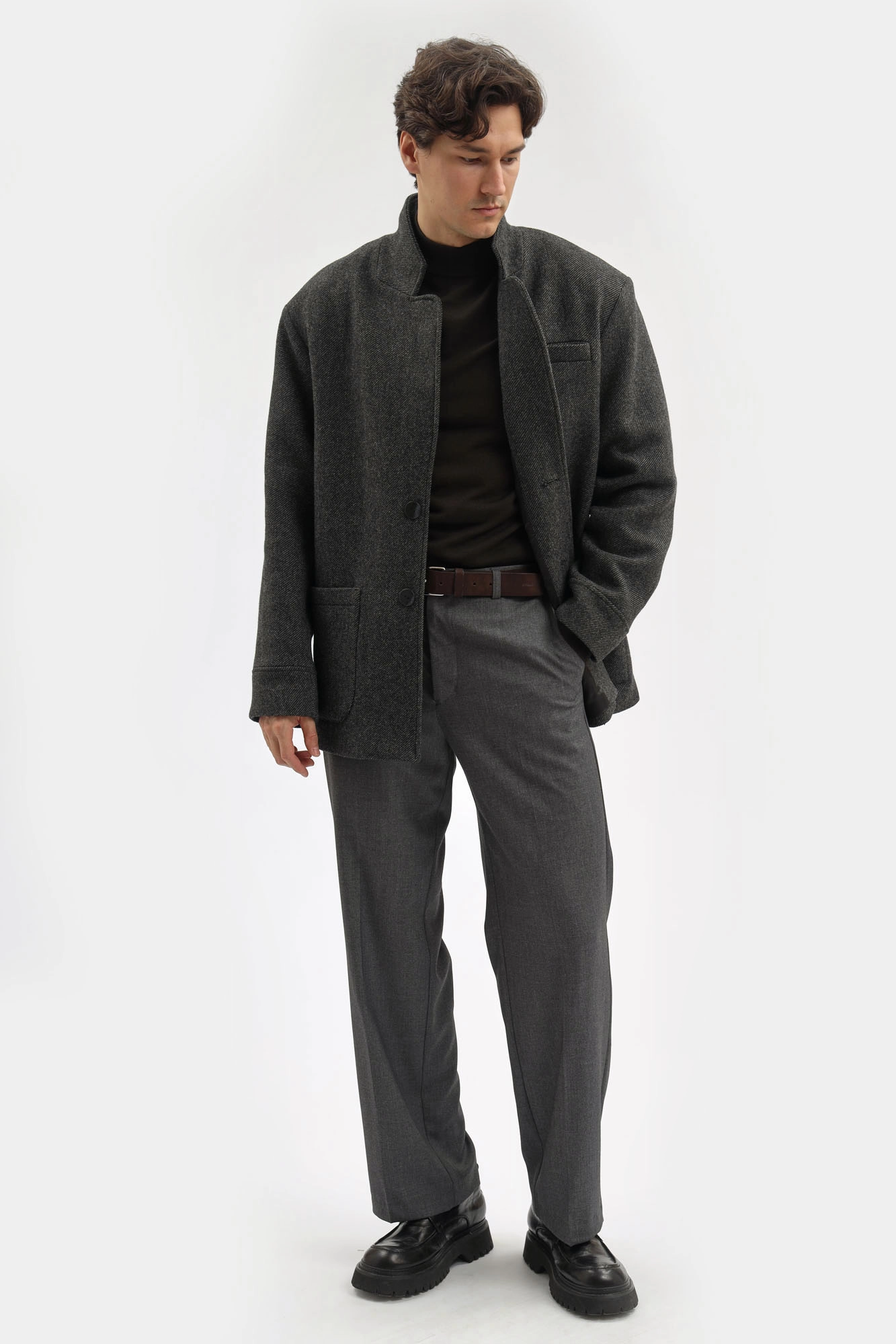 M-261-TH-56-0308 Пальто The Hills Черный