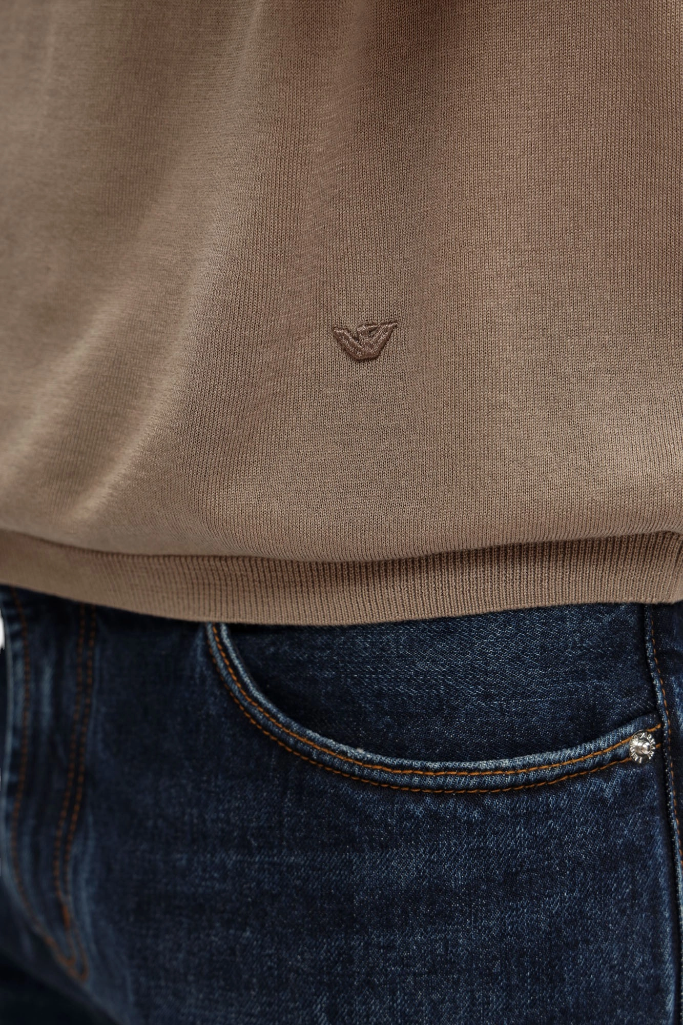 EM003383_ AF18995 Футболка Поло Emporio Armani Коричневый