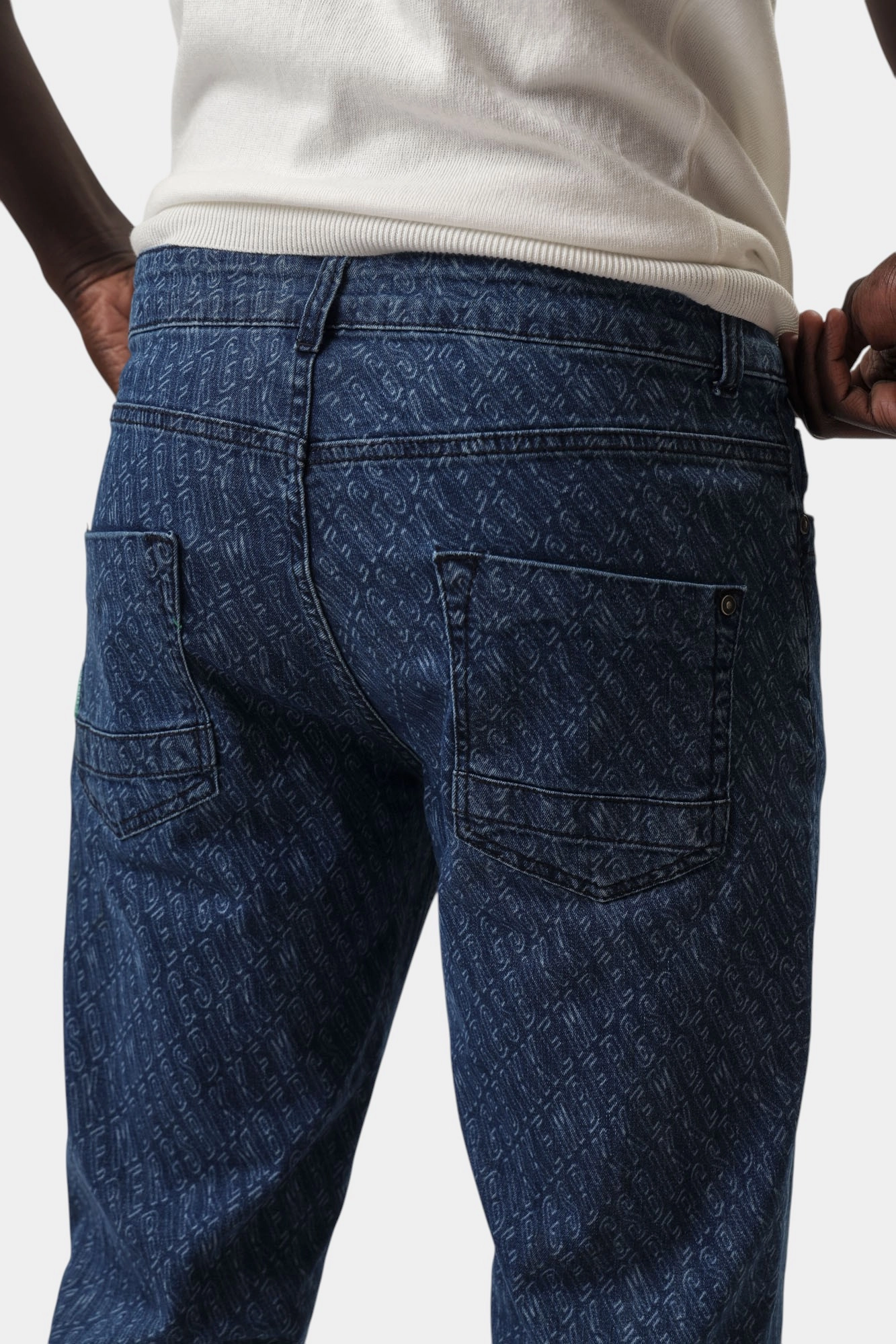 BMD0834R Брюки джинсовые Bikkembergs Синий
