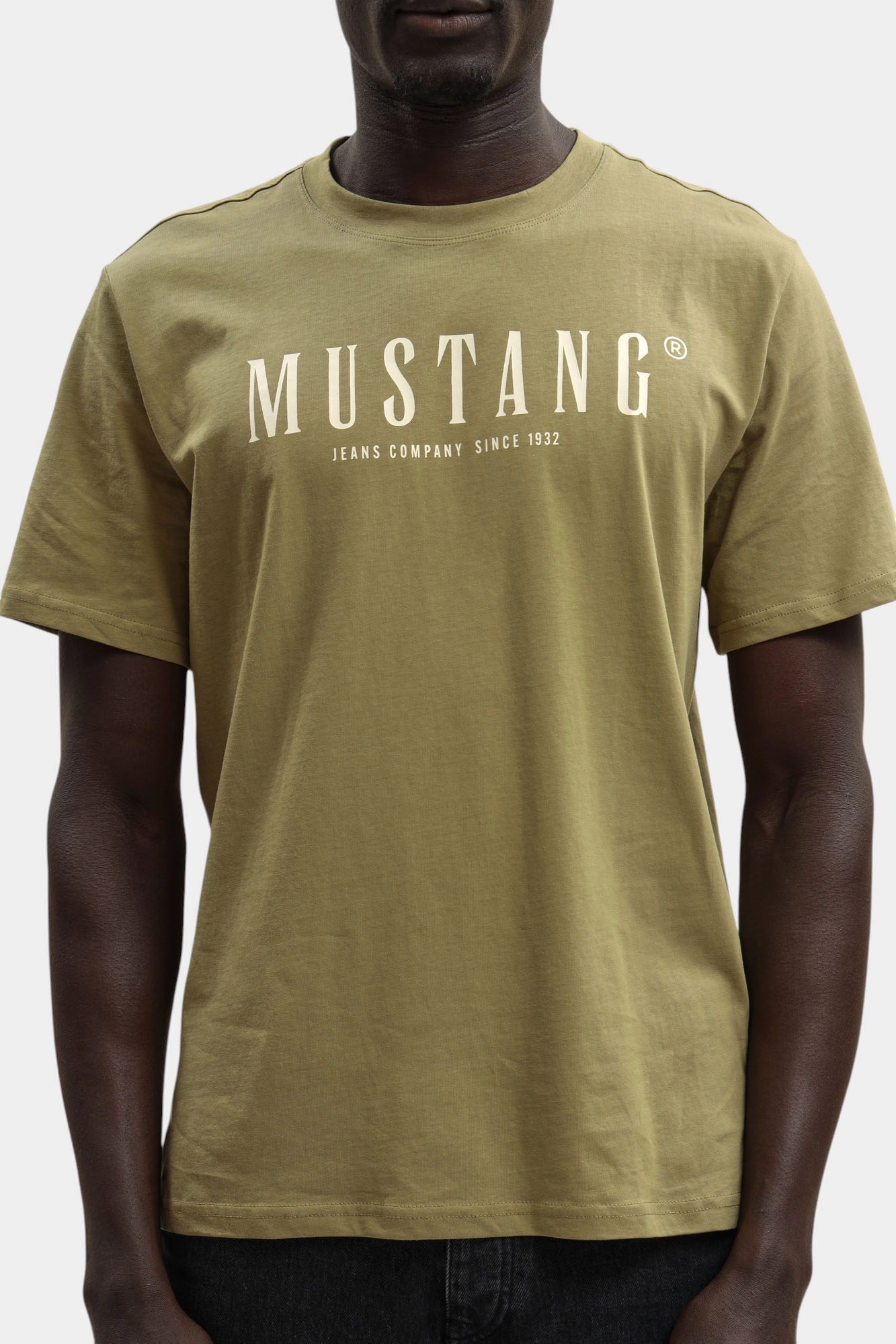 1017378 Футболка Mustang Зеленый