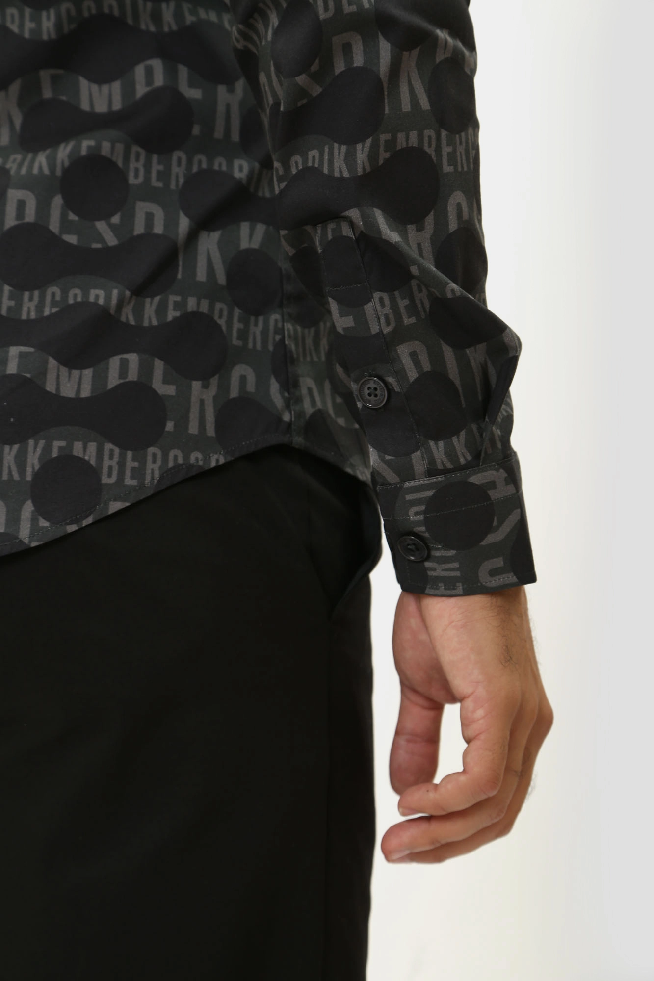 PBMS0311 Рубашка с длинным рукавом Bikkembergs Черный