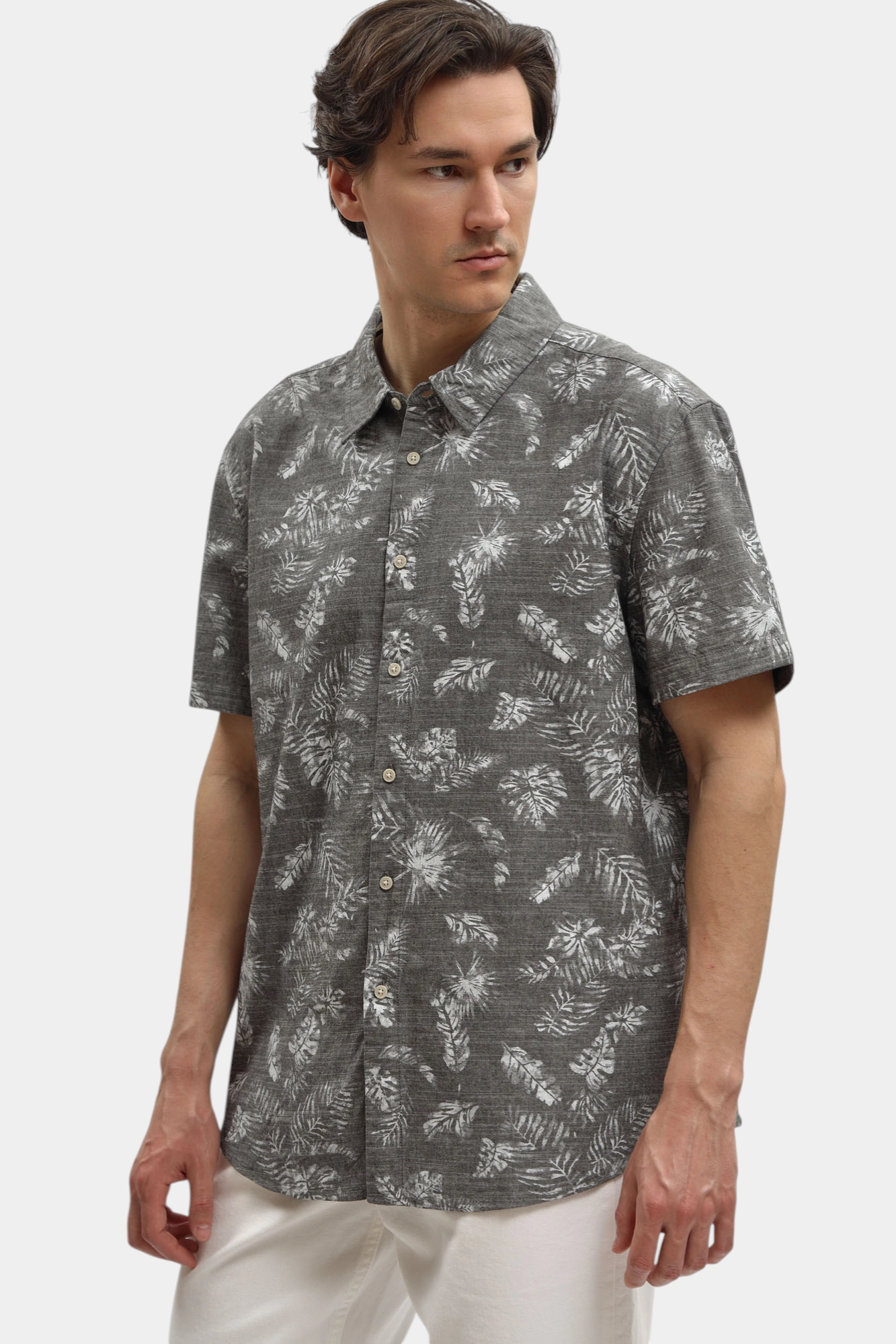 1017850 Рубашка Mustang Серый