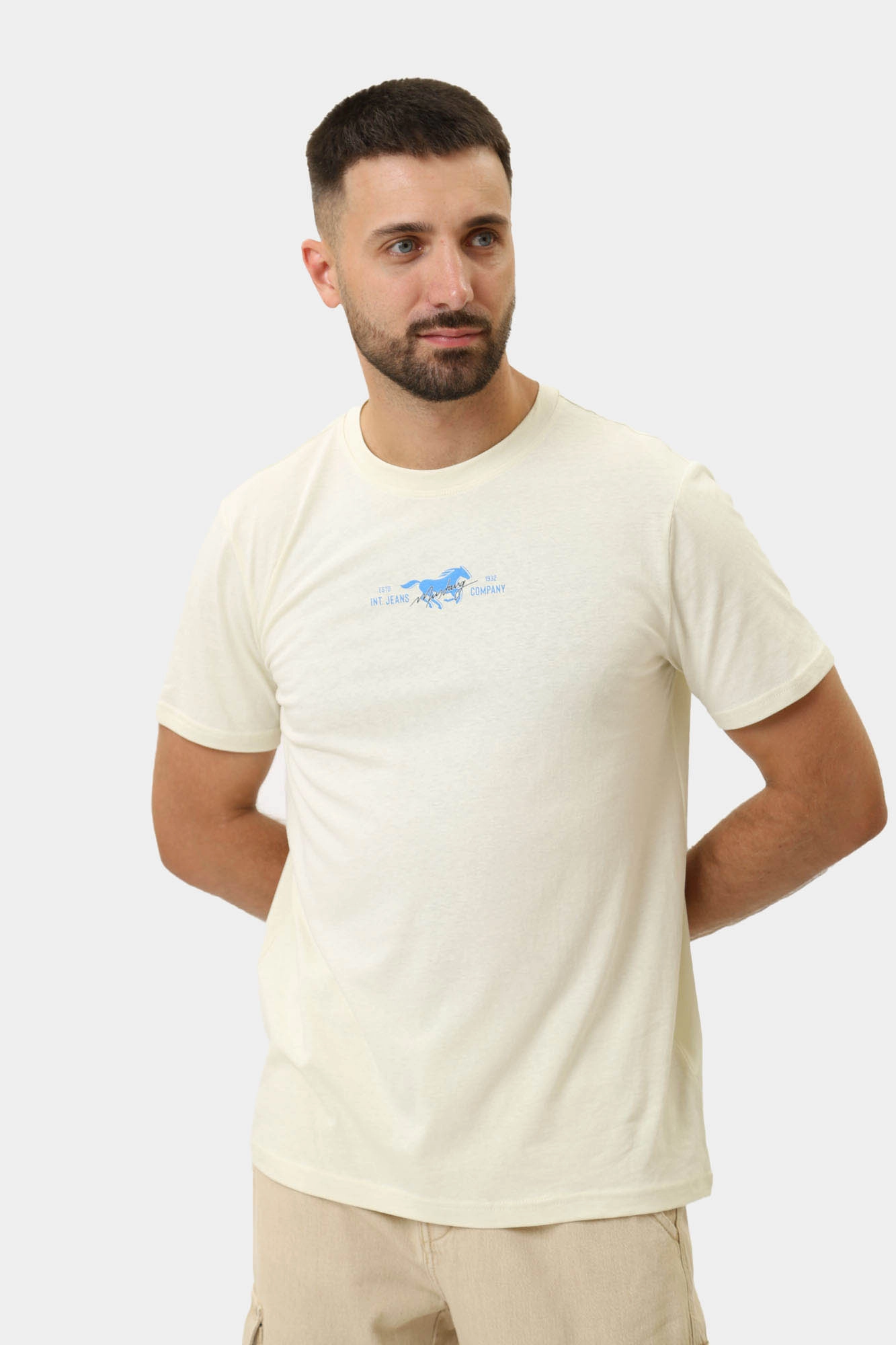 1015058 Футболка Mustang Серый