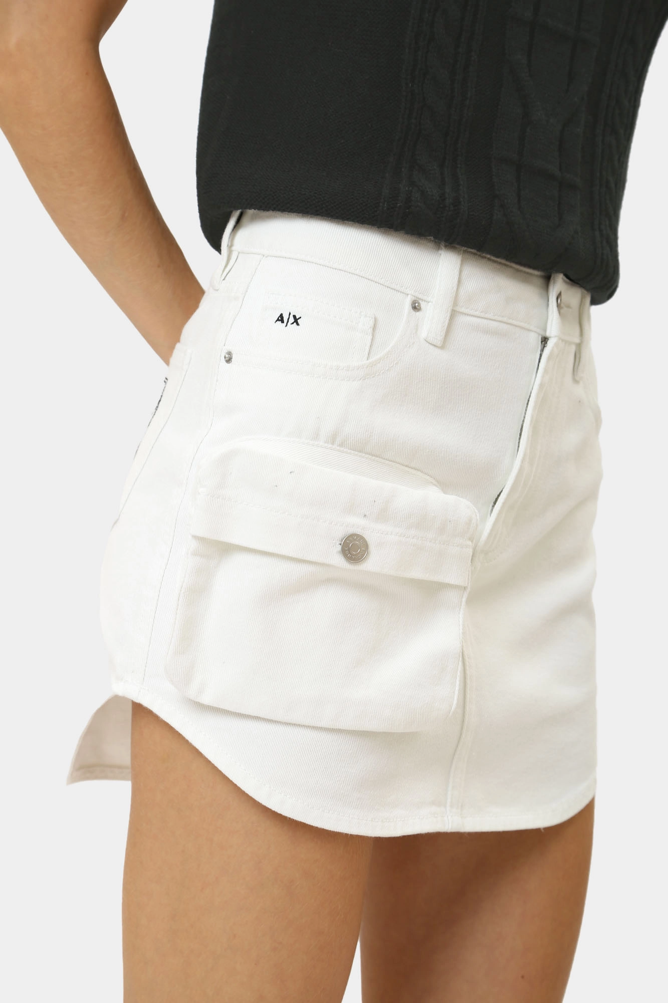 3DYN49_Y15MZ_0104 юбка джинсовая armani exchange 