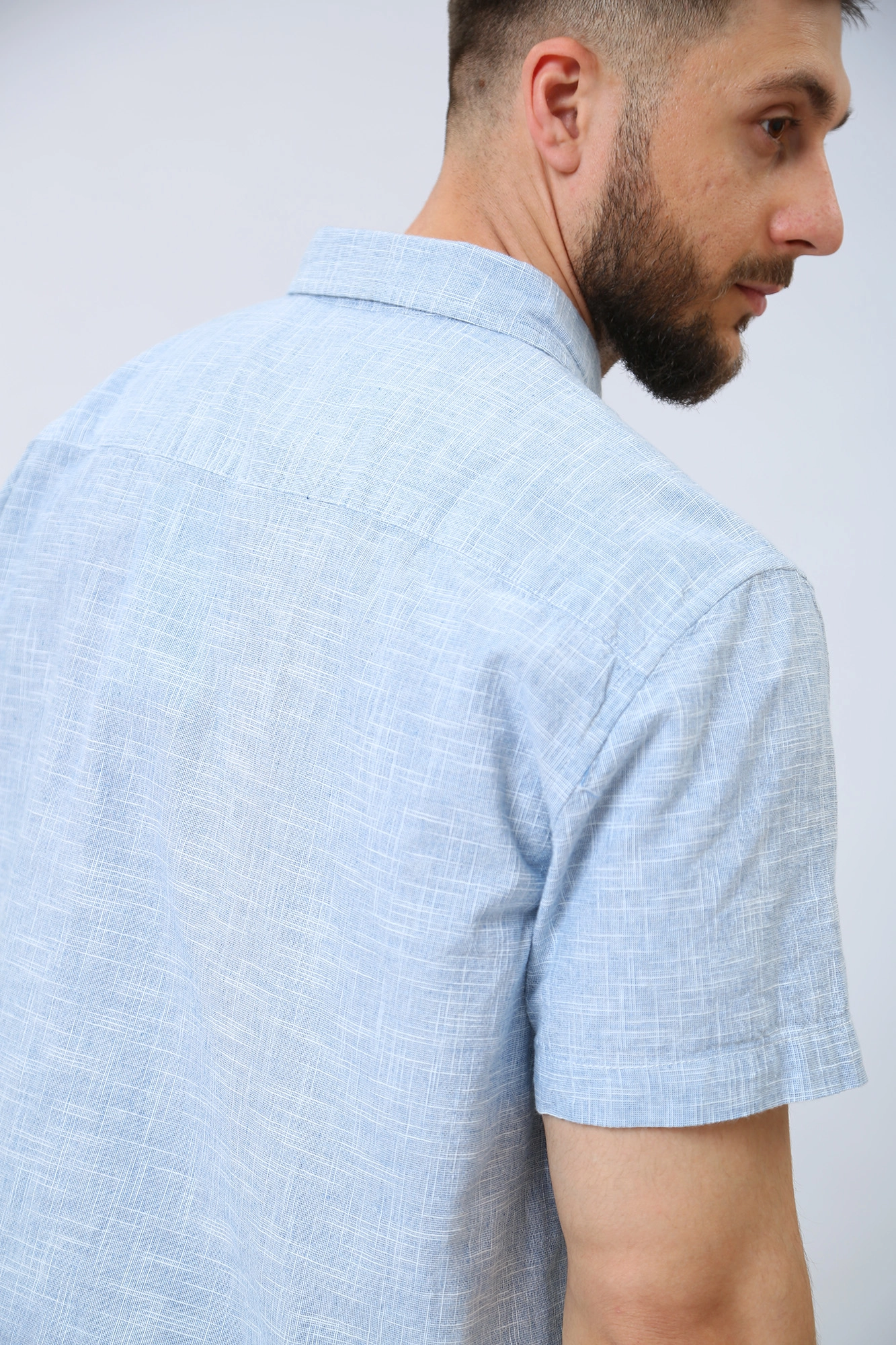 1013965 Рубашка Mustang Голубой