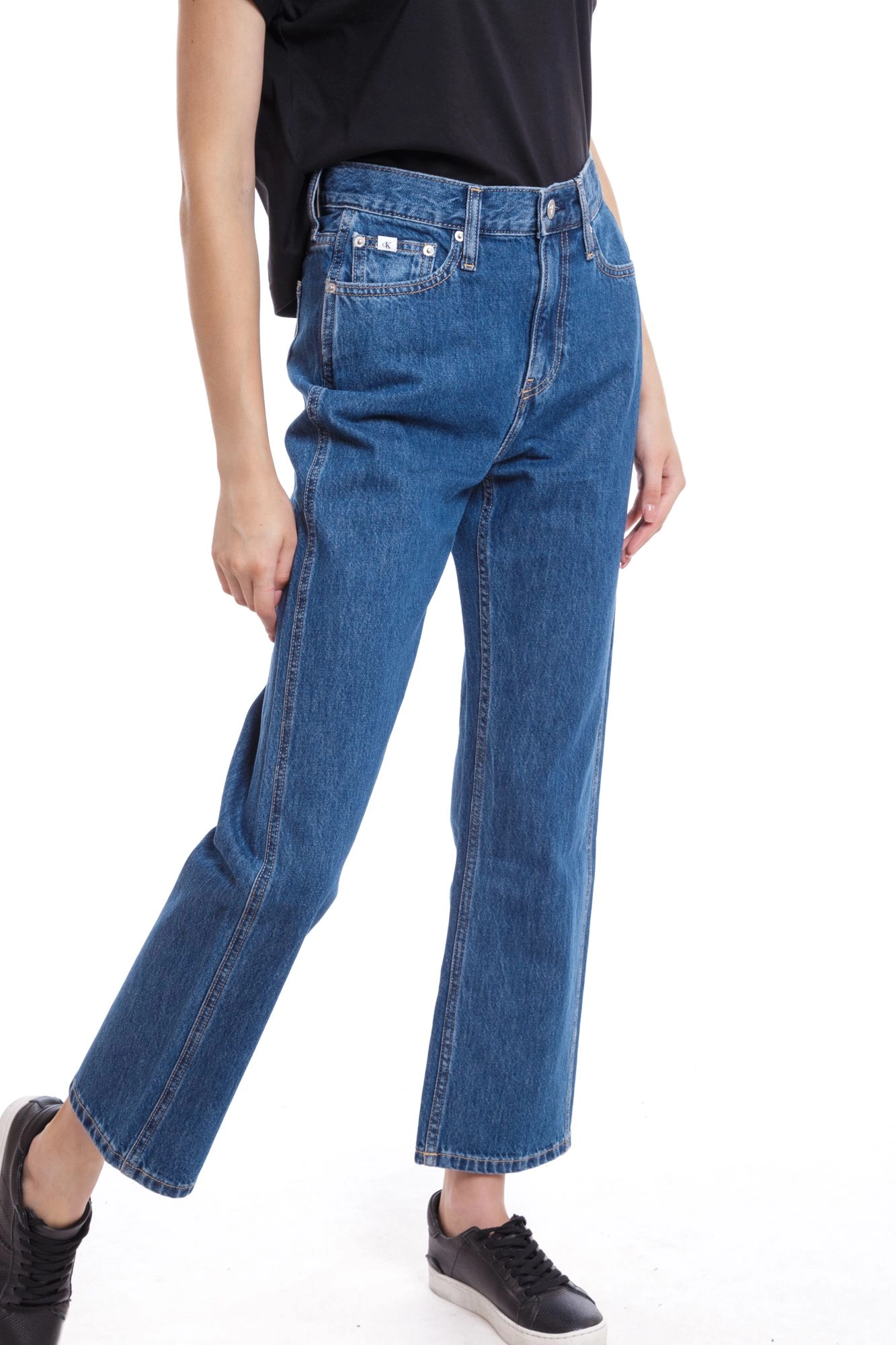 HIGH RISE STRAIGHT ANKLE Calvin Klein Jeans J20J217268 1A4 Med Online.ru