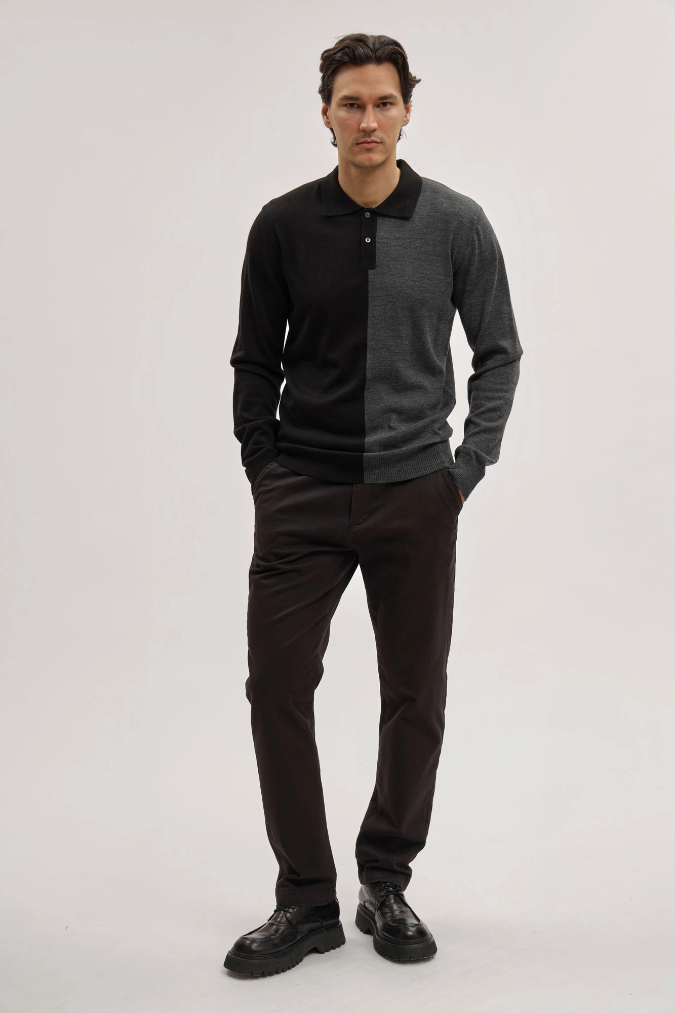 BMM1142 Поло с длинным рукавом Bikkembergs Черный