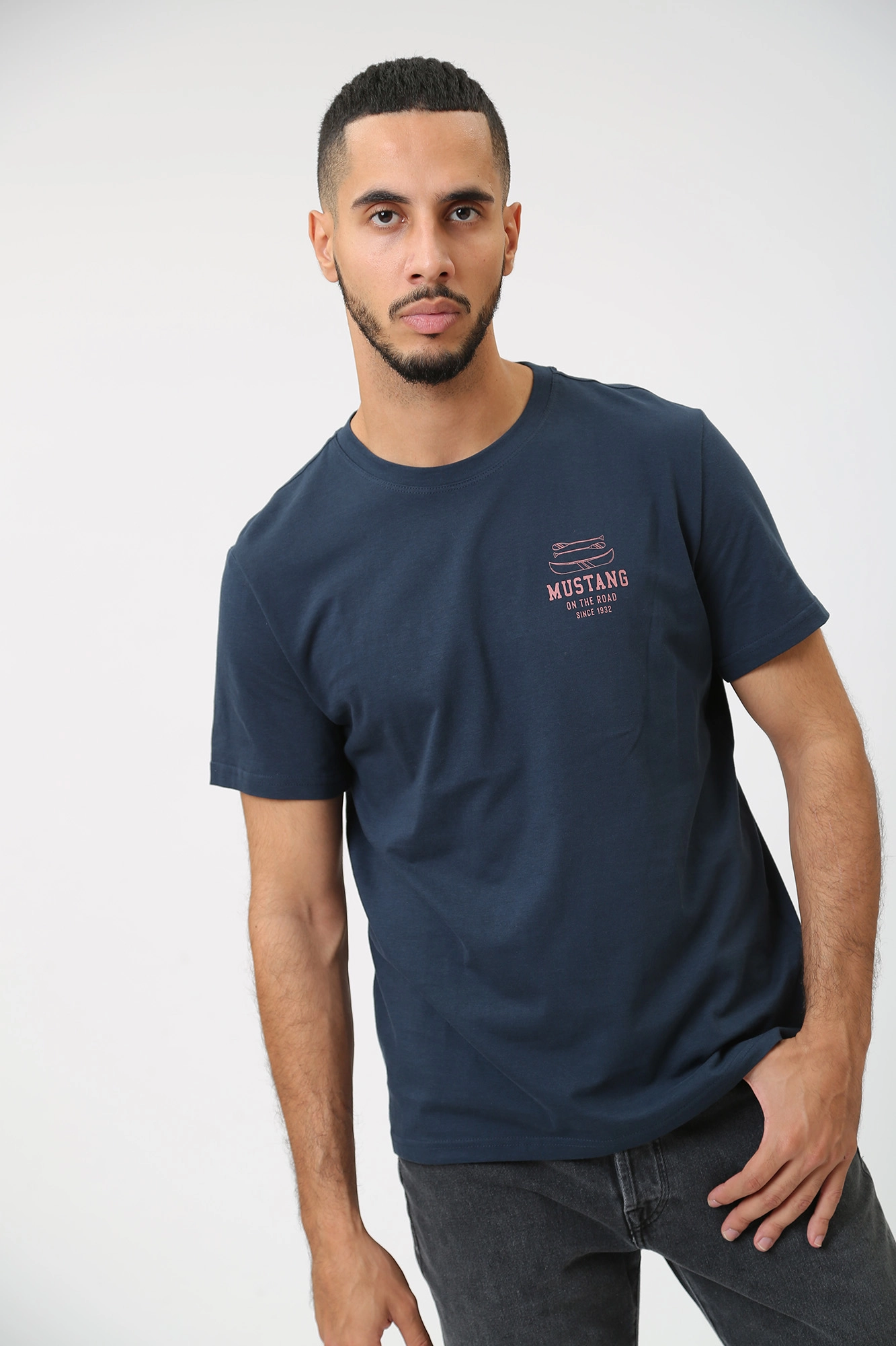 1014102 Футболка Mustang Синий