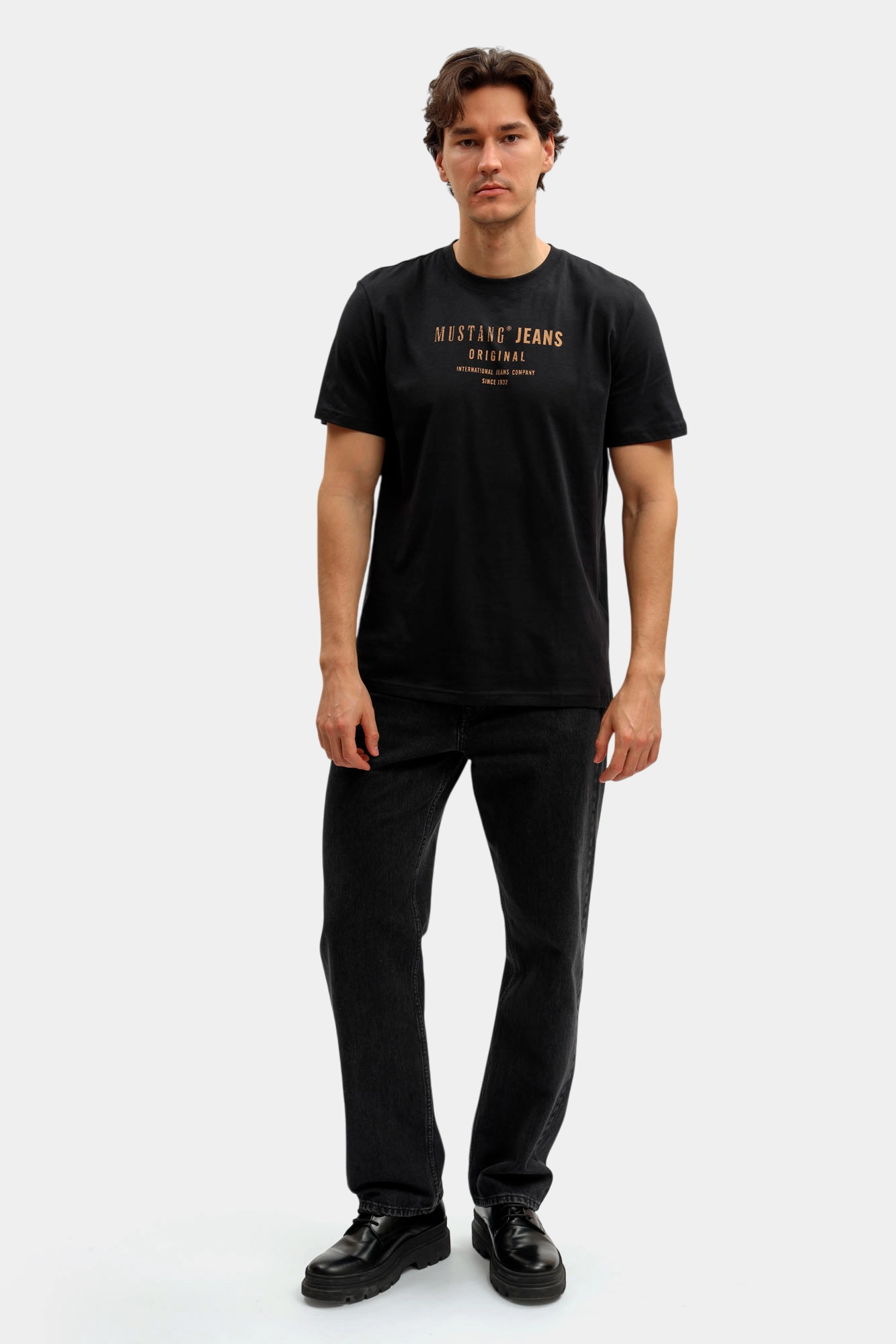 1017133 Футболка Mustang Черный