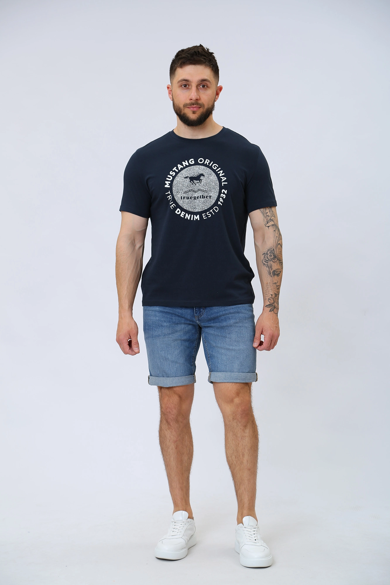 1013549 Футболка Mustang Синий