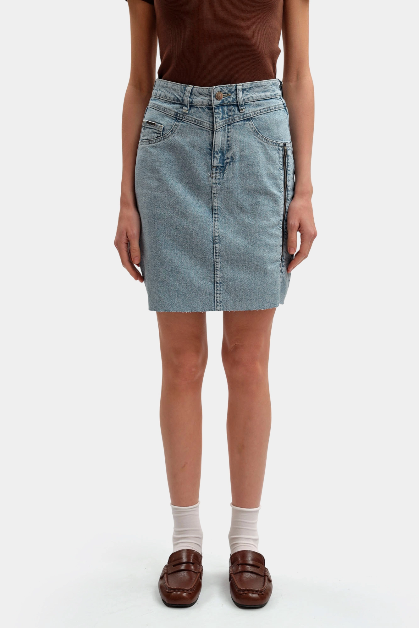 VW-OMA-33-666 юбка джинсовая van mich