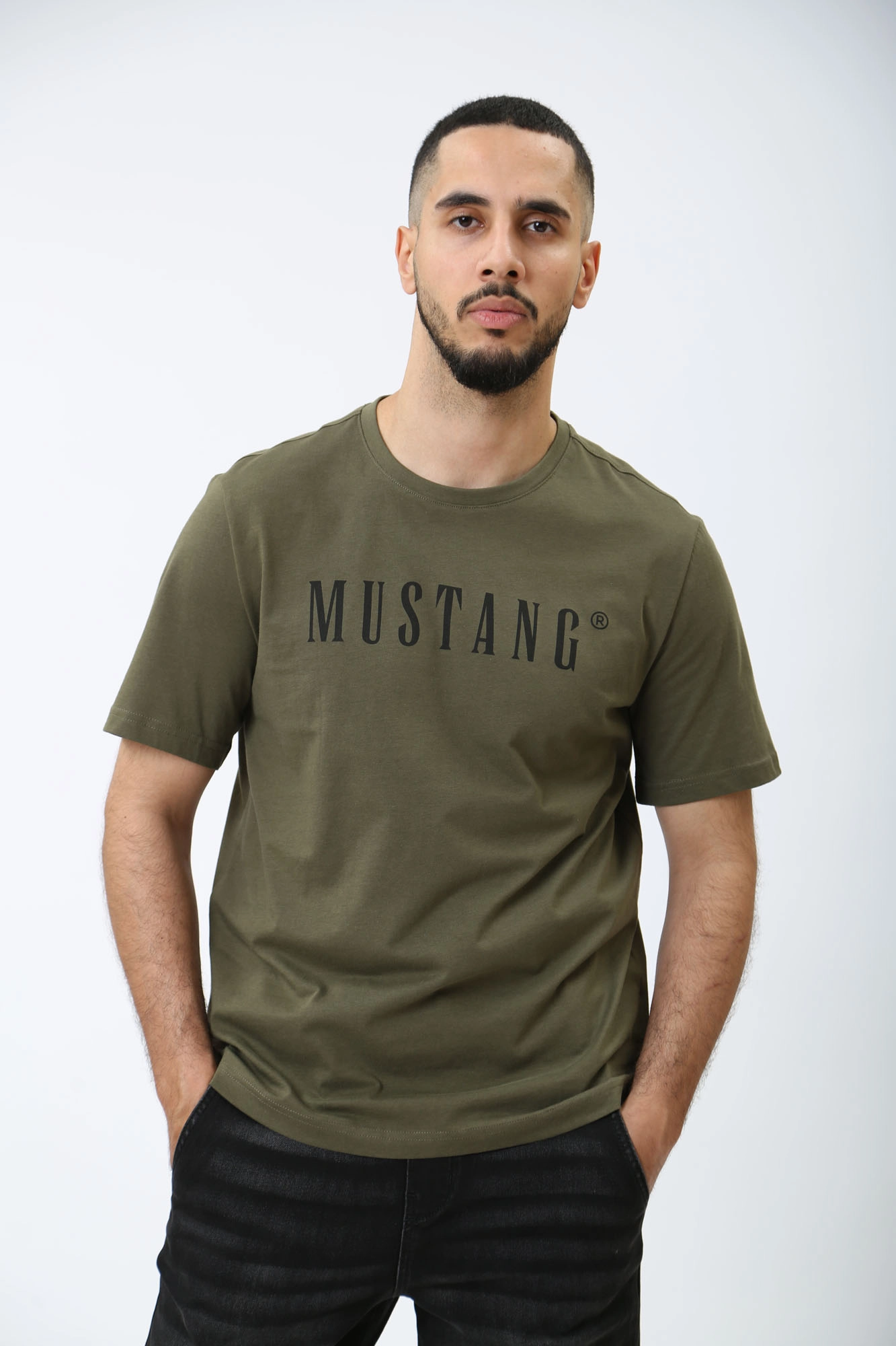 1014695 Футболка Mustang Хаки