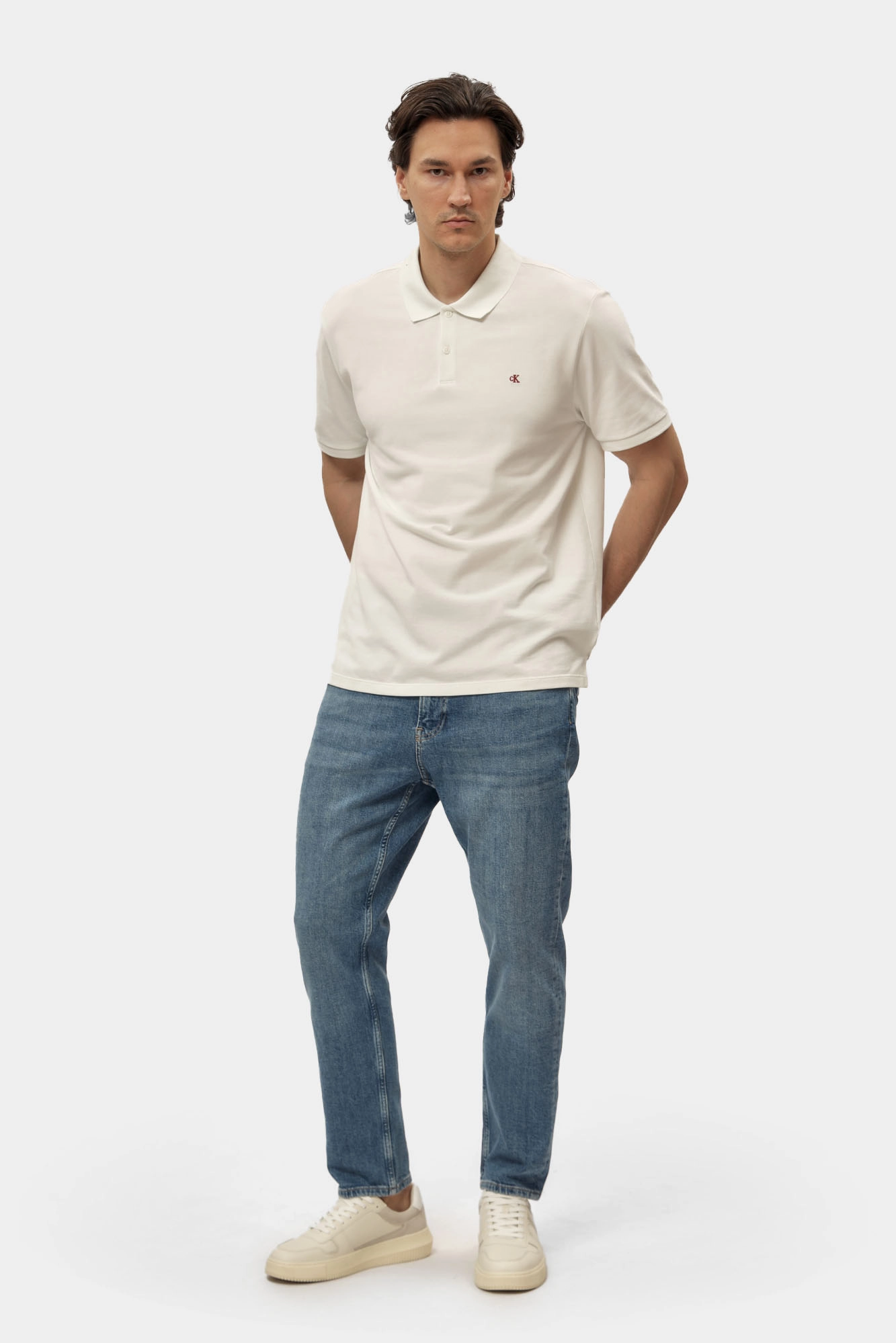 LV040EM269 Поло Calvin Klein Jeans Белый
