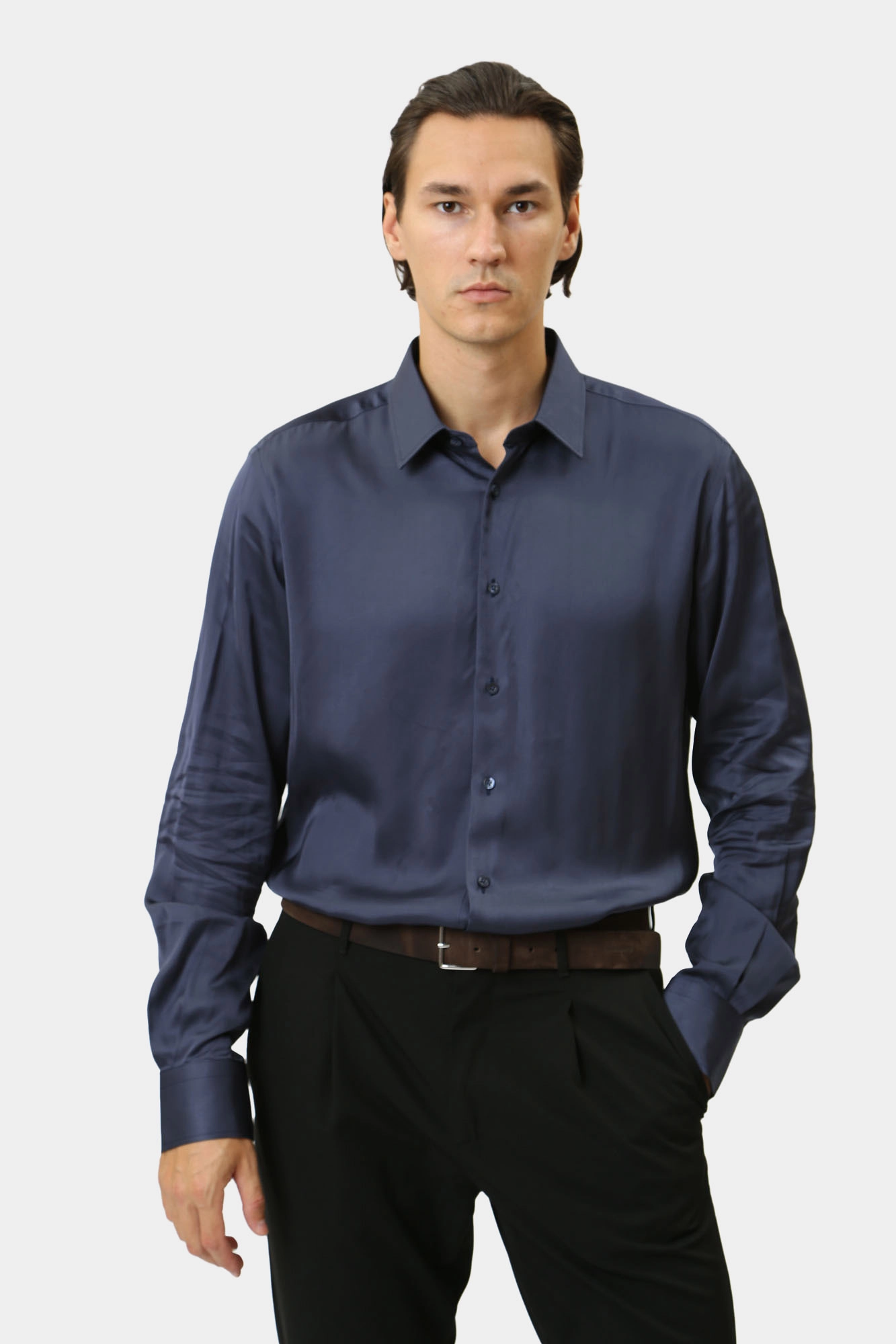 544634_605000 Сорочка д/р Karl Lagerfeld Синий