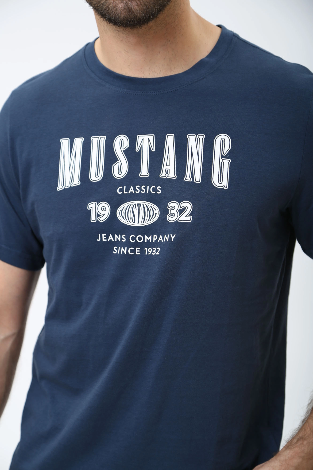 1014938 Футболка Mustang Синий