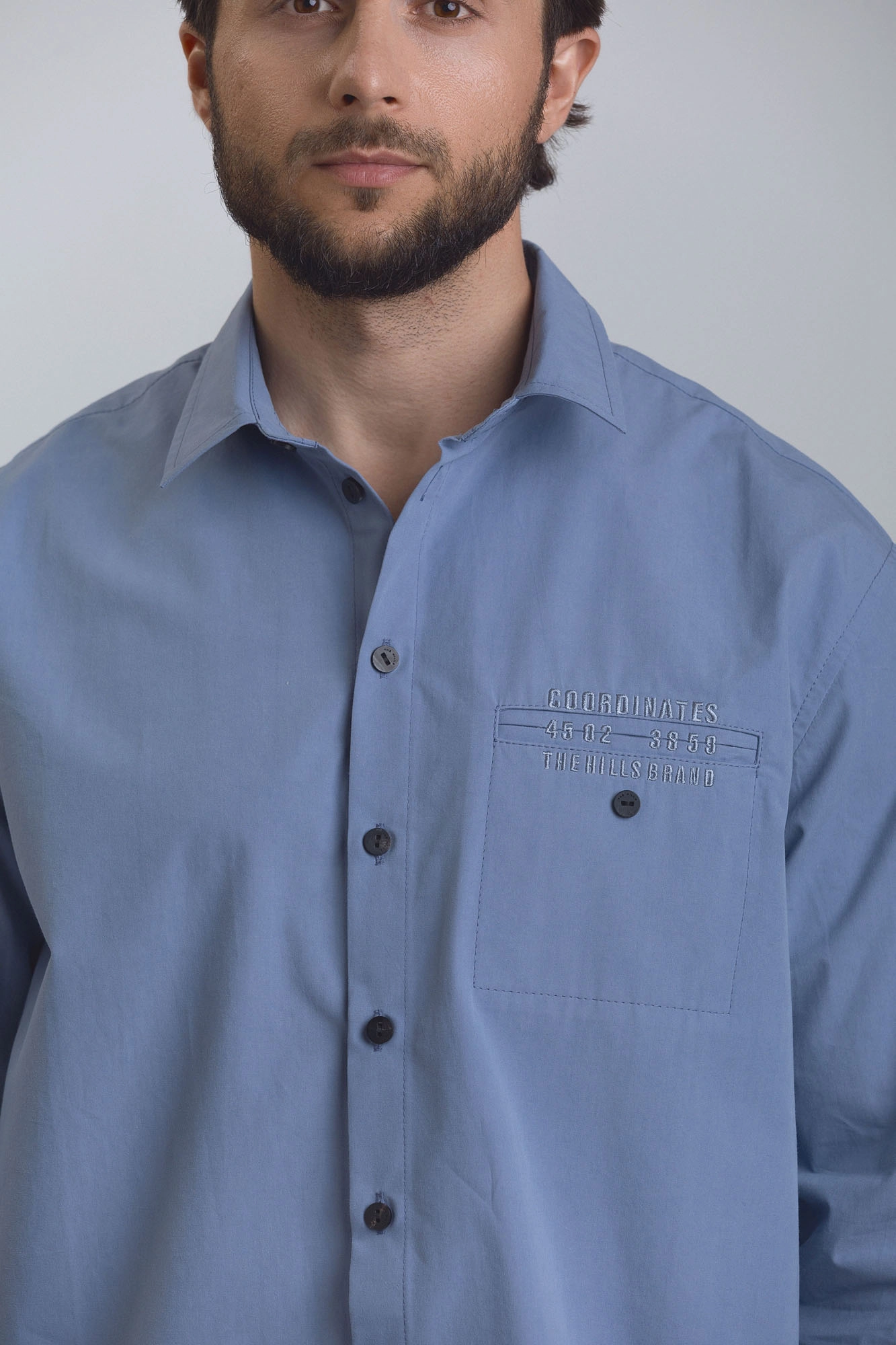 M-252-TH-56-2305 Рубашка с длинным рукавом The Hills Синий