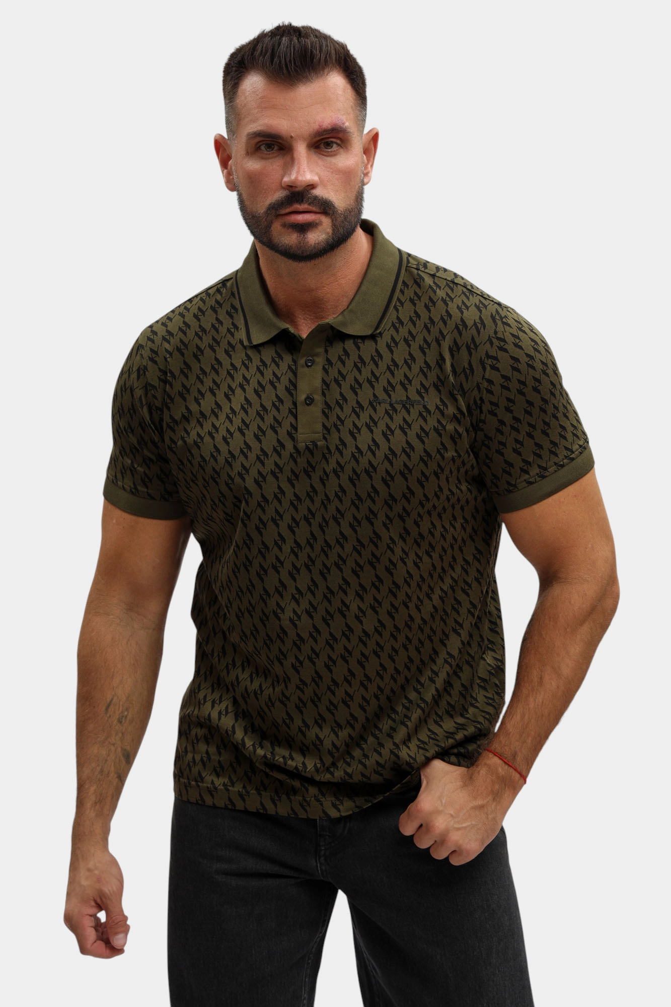 554203_745007 Поло с коротким рукавом Karl Lagerfeld Черный