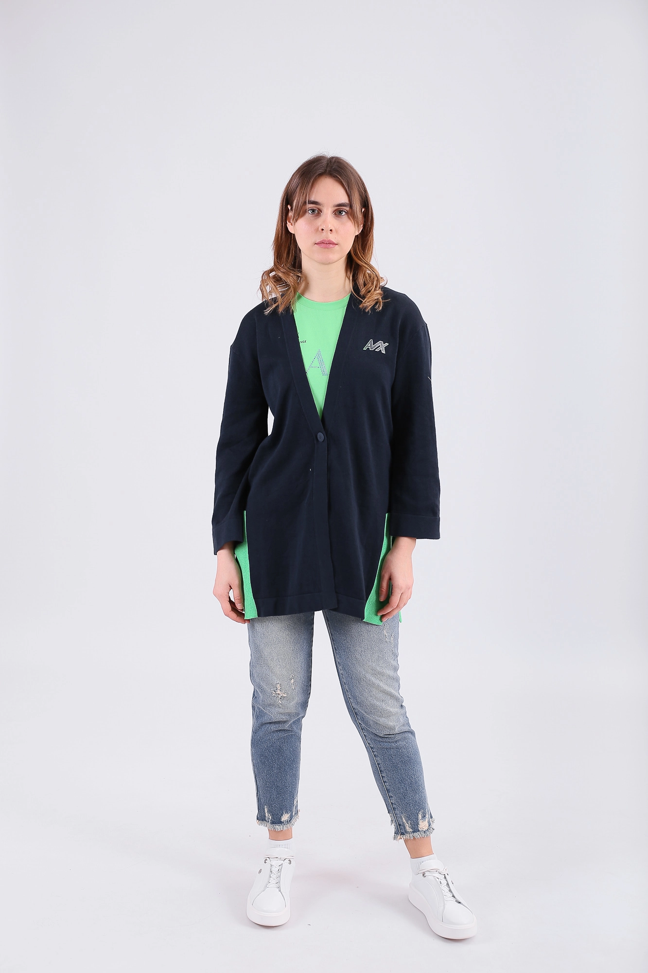 3LYE1Q_YMB1Z кардиган armani exchange 