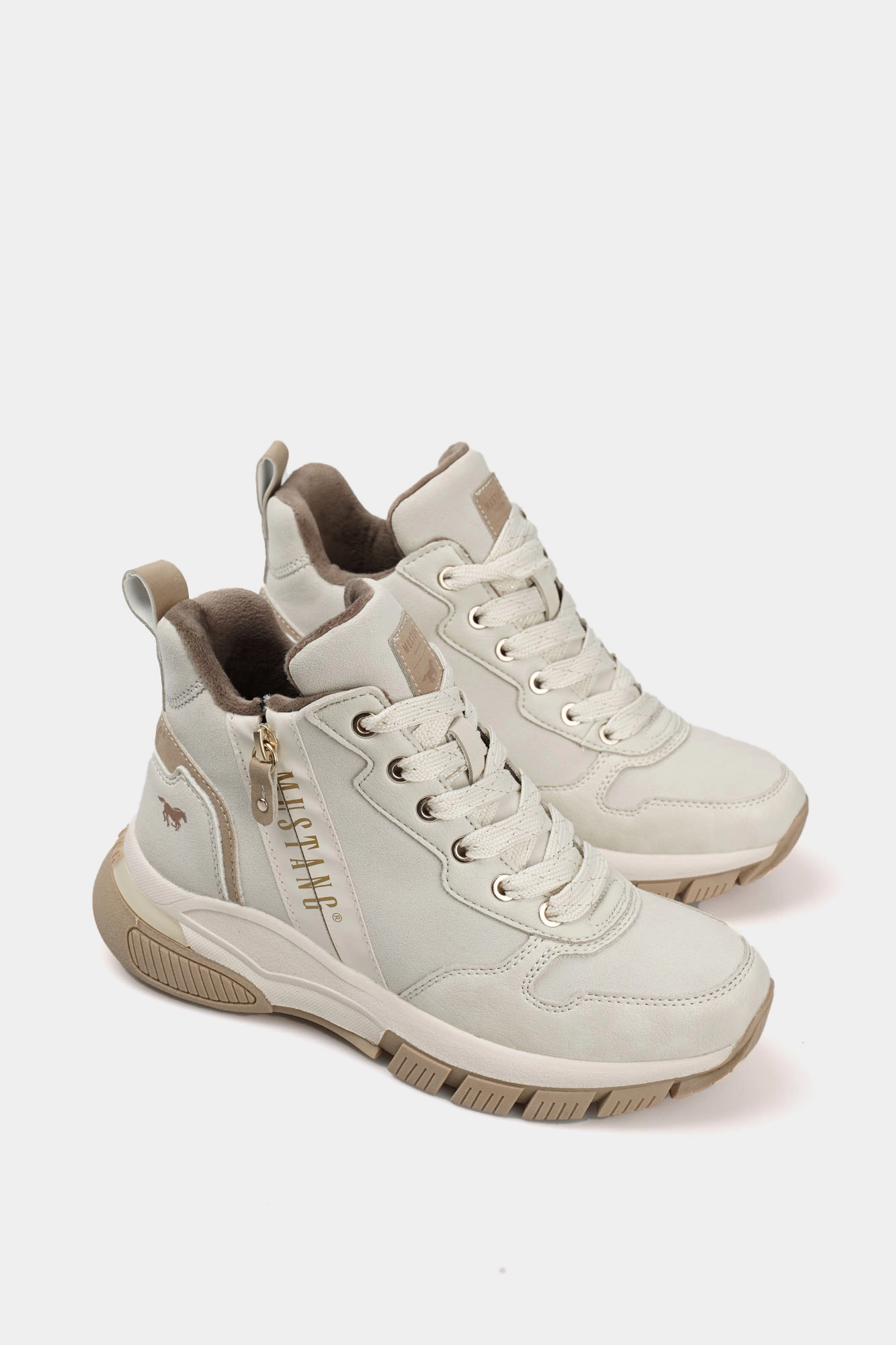 1481-501 Кроссовки Mustang Бежевый