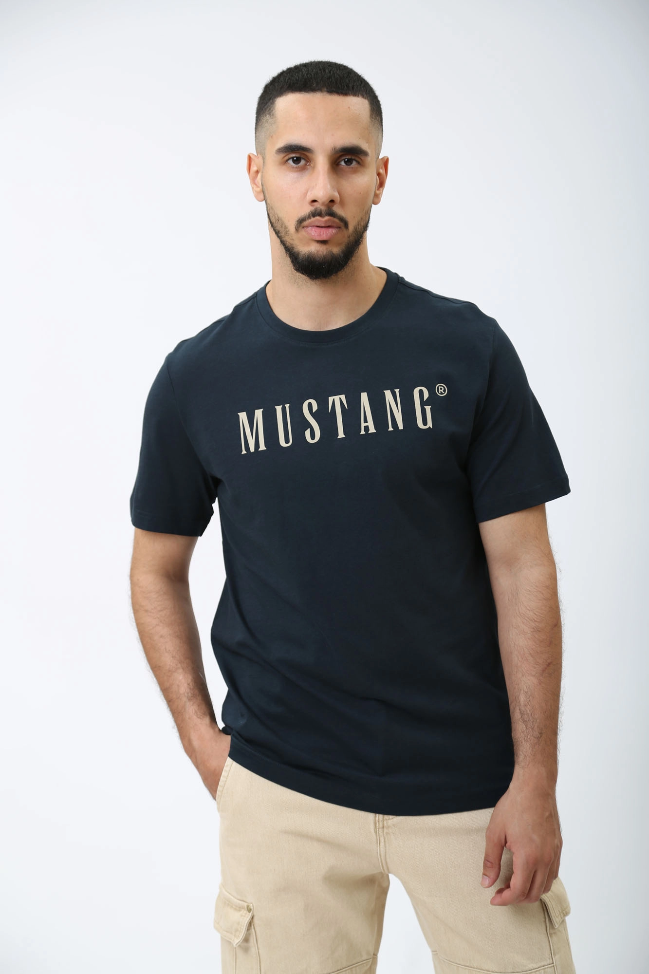 1014695 Футболка Mustang Синий