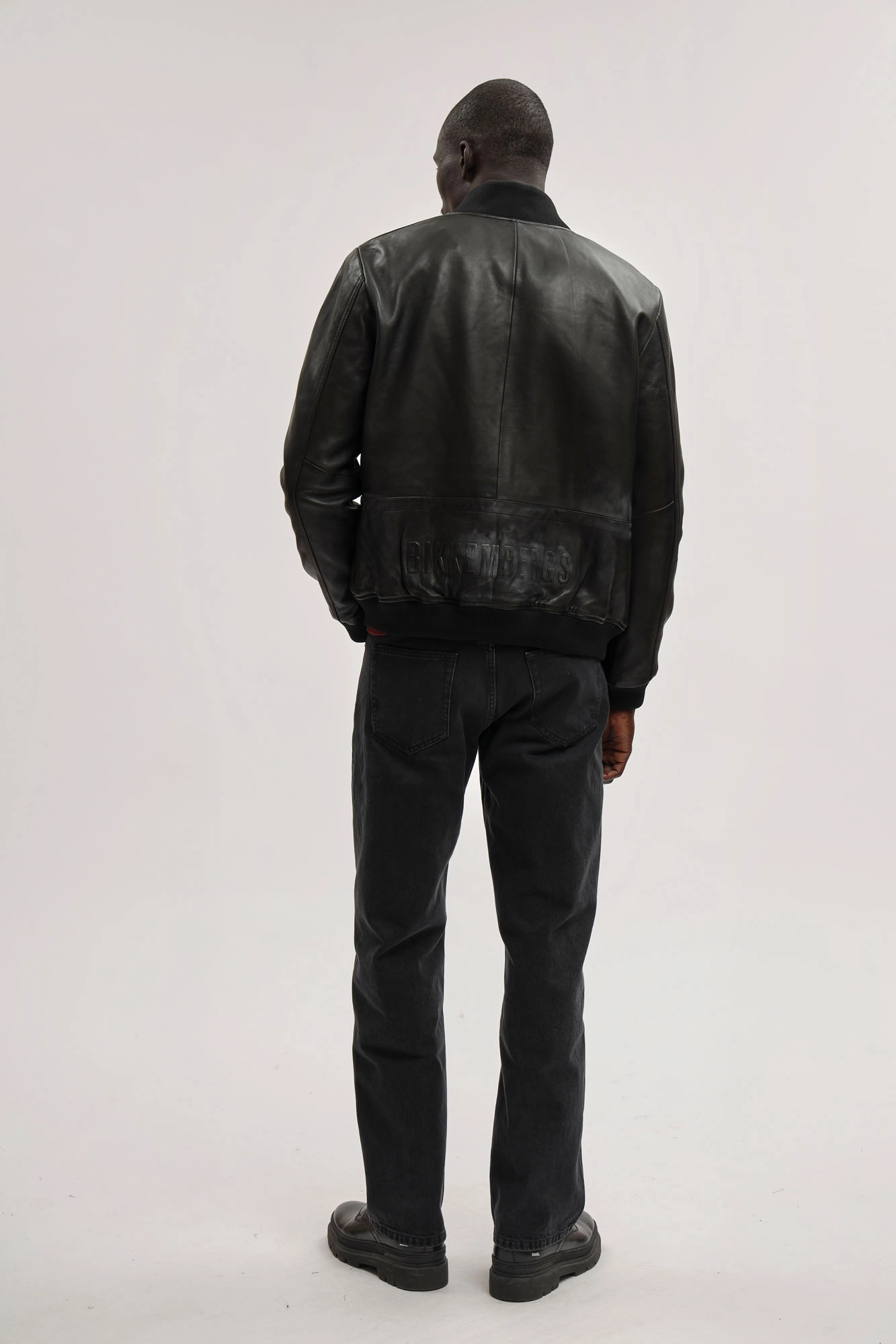 BML1031 Куртка кожаная Bikkembergs Черный