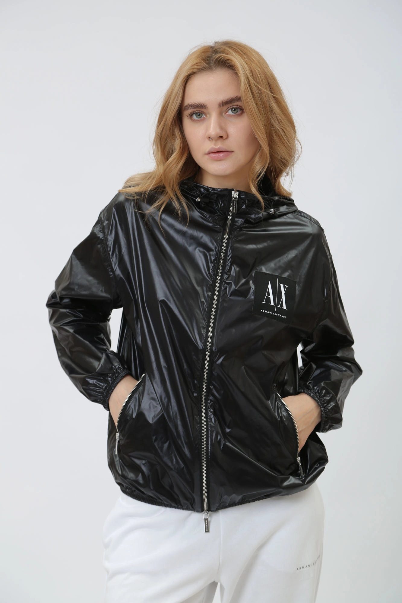 Ветровка Armani Exchange 8NYB45_YNYNZ_1200_BLACK купить в интернет ...