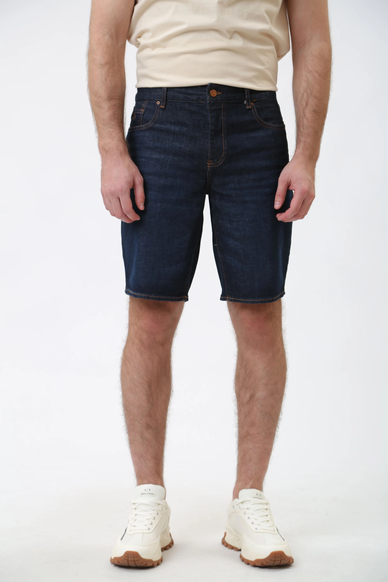 3DZJ65_Z3Y6Z Шорты джинсовые Armani Exchange Синий