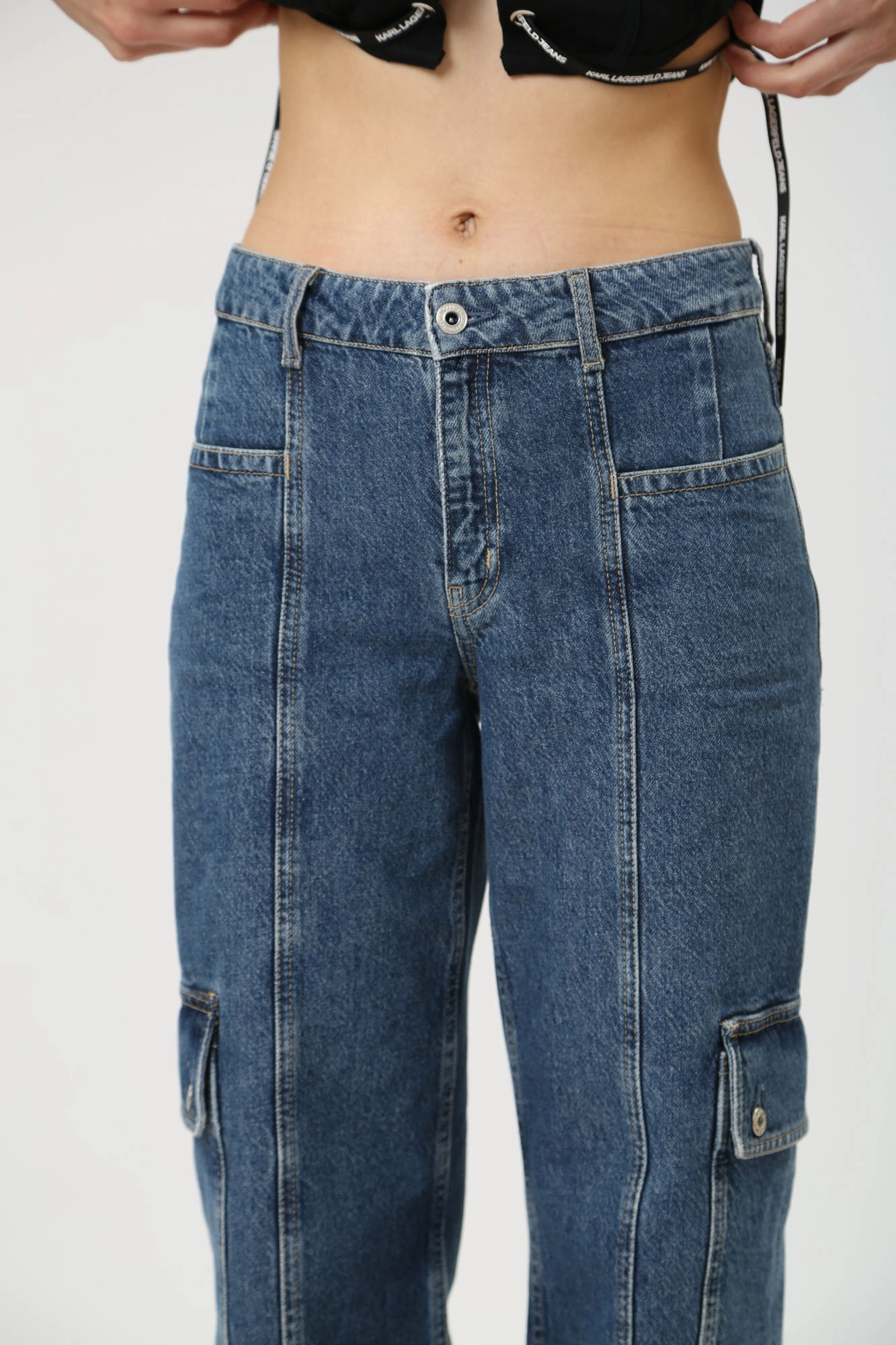 241J1113 джинсы straight  karl lagerfeld jeans 