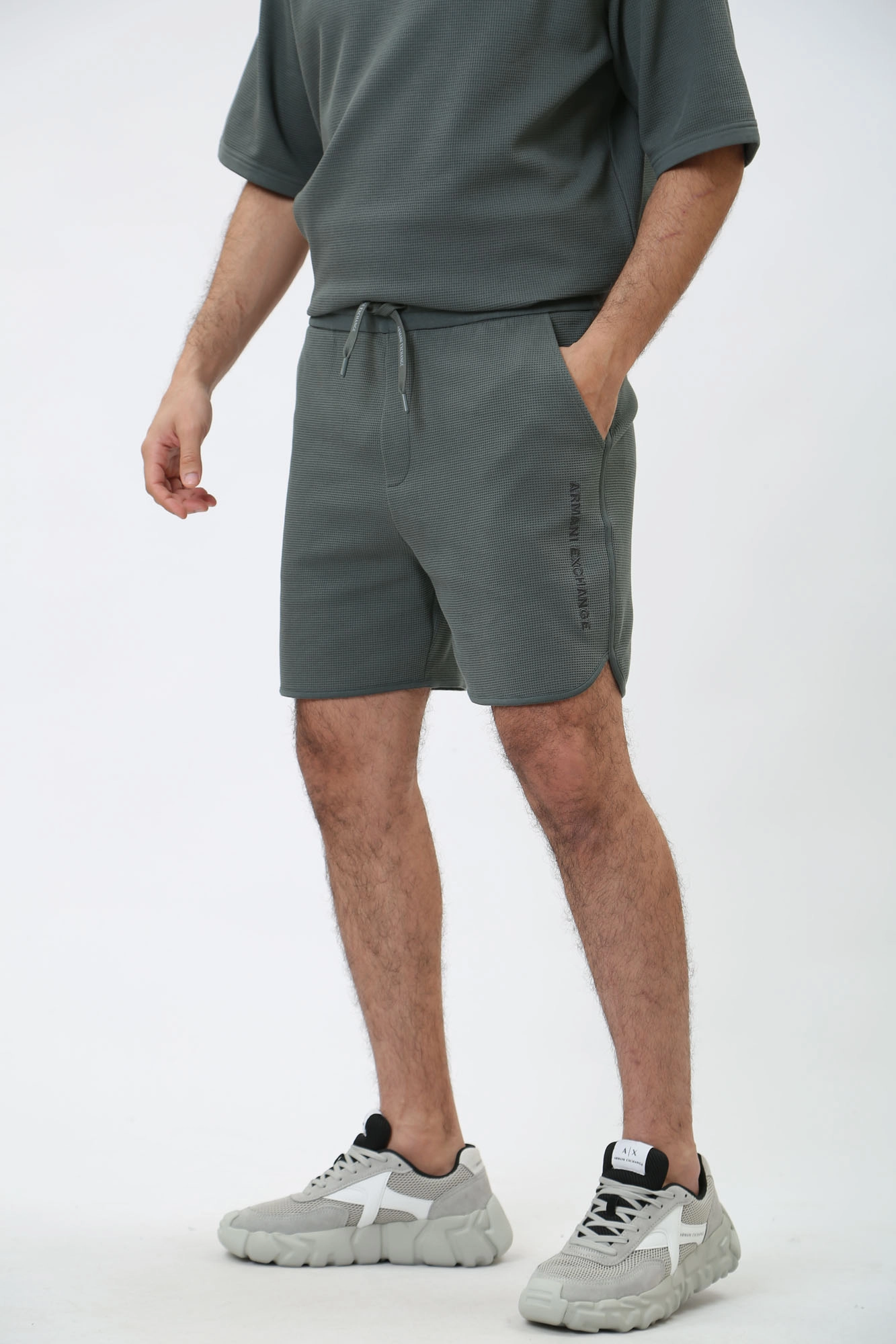 3DZSHA_ZJXQZ Шорты трикотажные Armani Exchange Зеленый