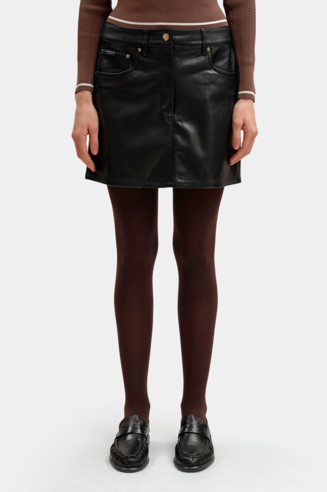 Топ спортивный EA7 Полиэстер Черный